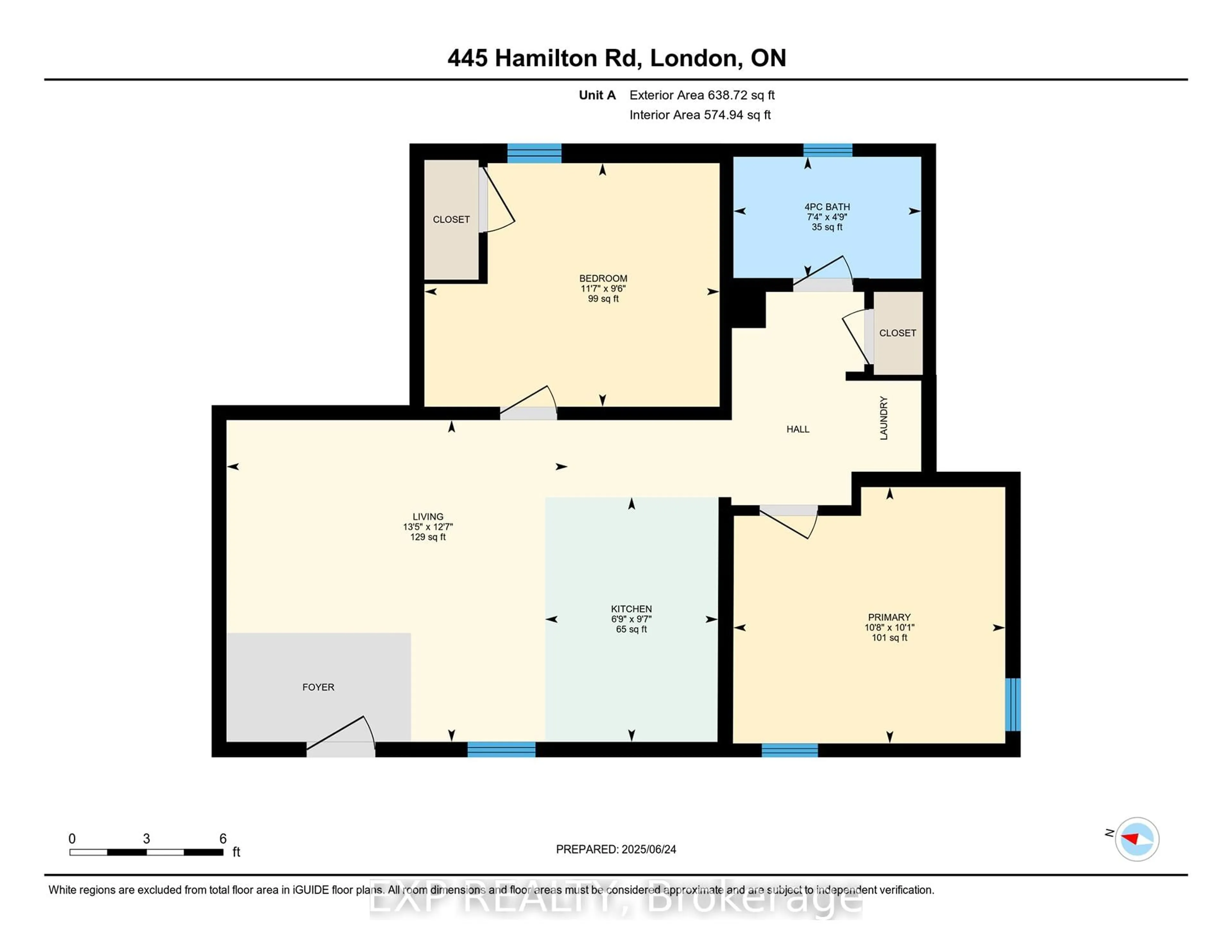 Floor plan for 445 Hamilton Rd, London East Ontario N5Z 1S2