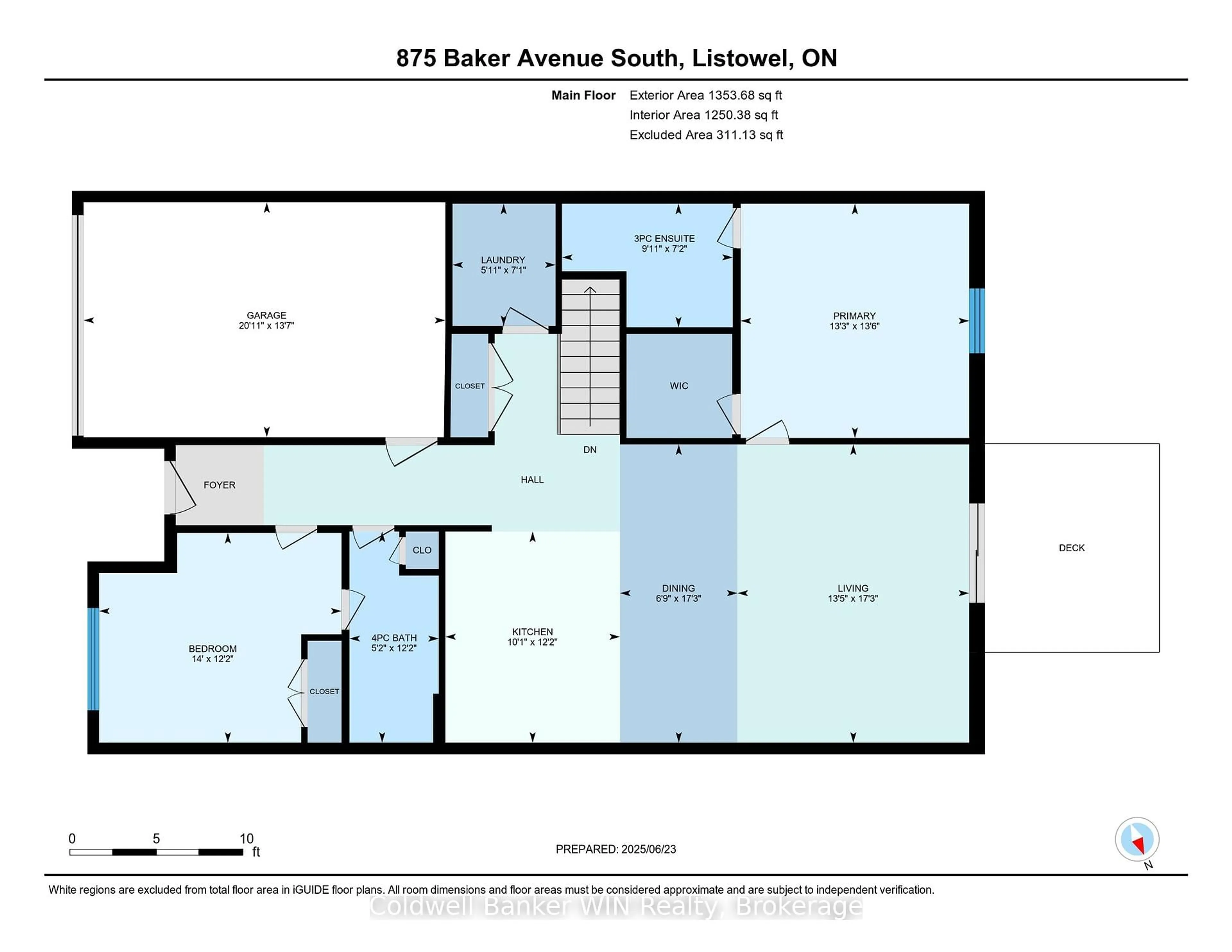 Floor plan for 875 Baker Ave, North Perth Ontario N4W 3V7