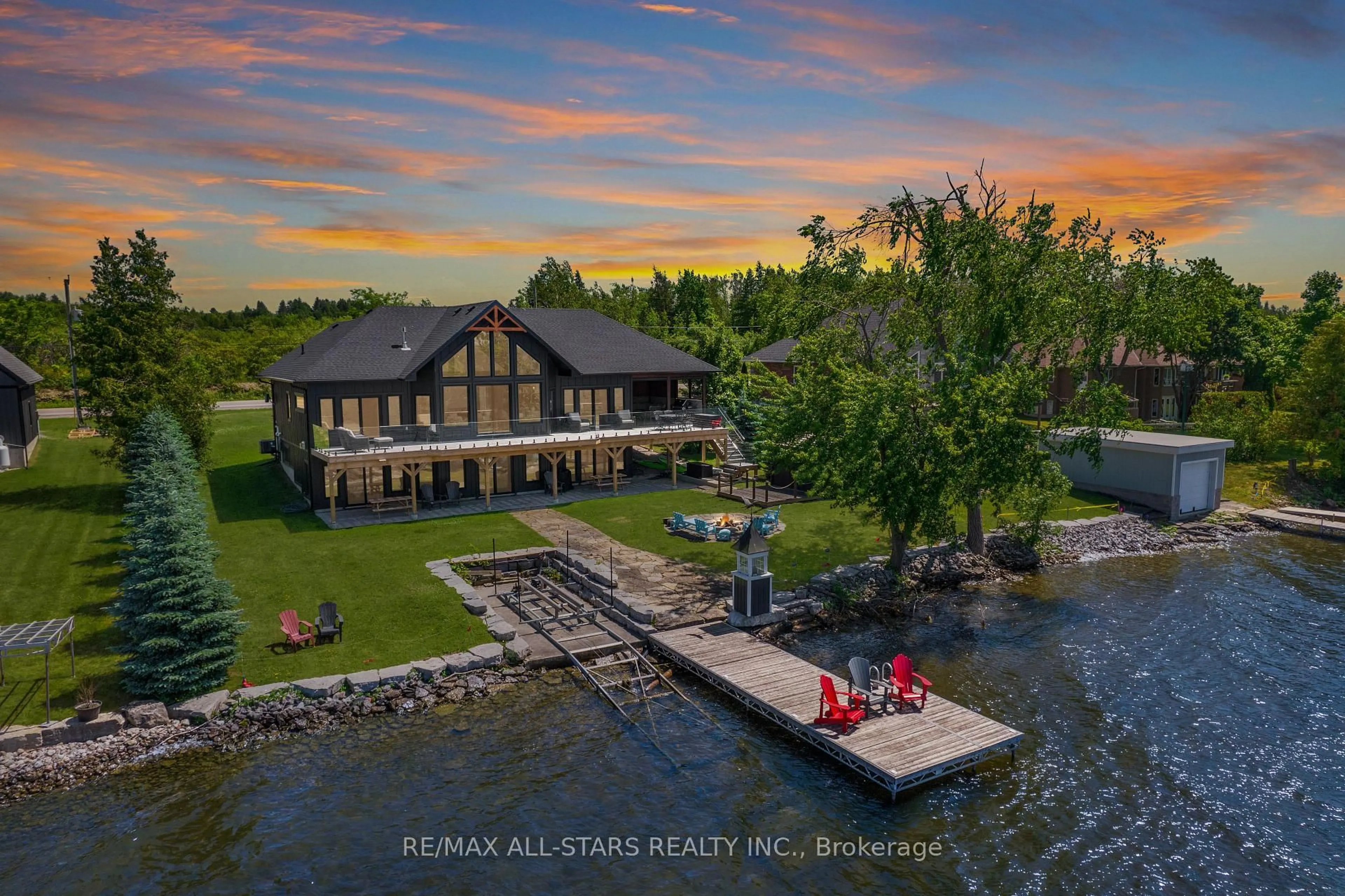 A pic from outside/outdoor area/front of a property/back of a property/a pic from drone, water/lake/river/ocean view for 762 County Rd 24, Kawartha Lakes Ontario K0M 1L0
