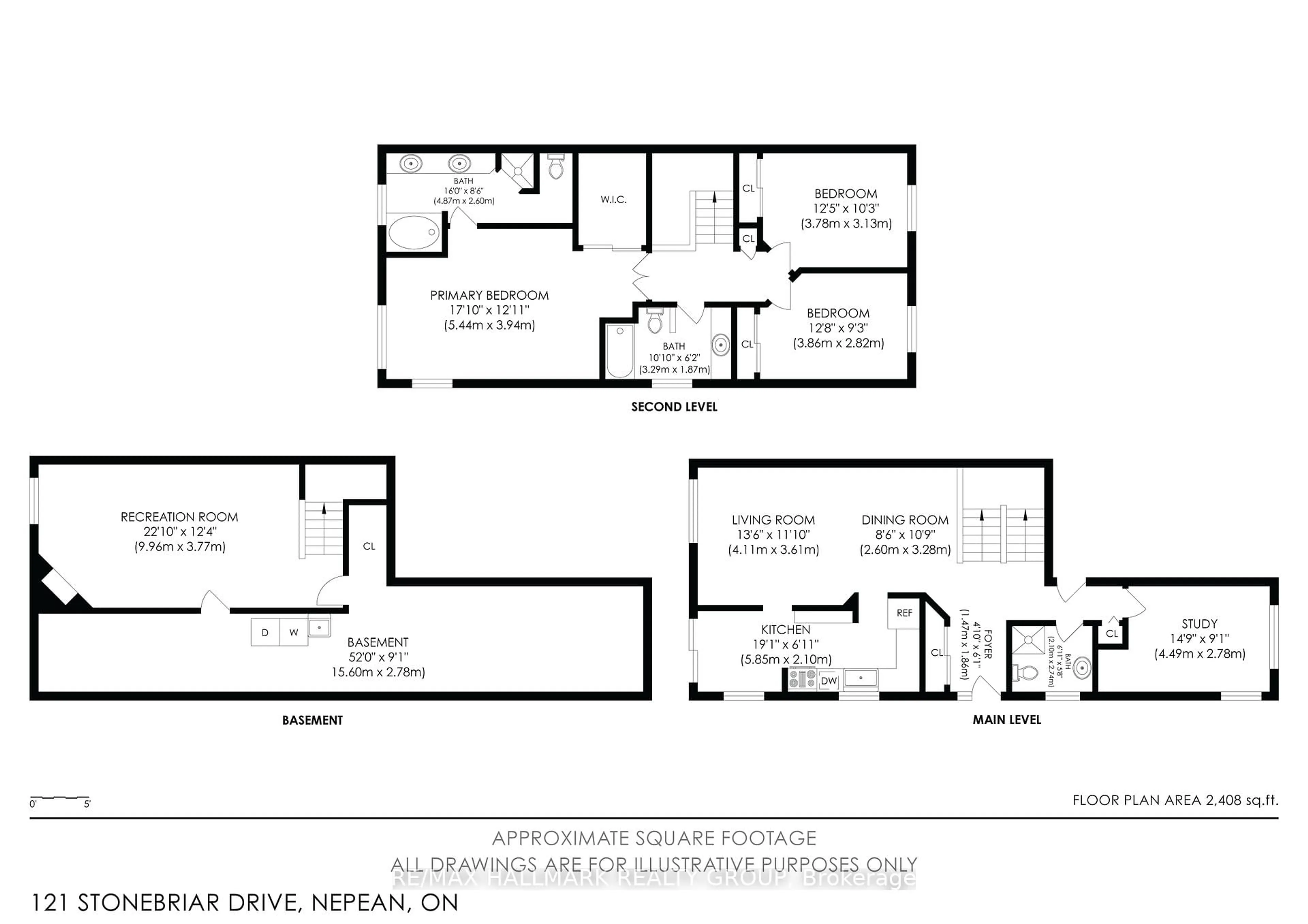 Floor plan for 121 Stonebriar Dr #14, Ottawa Ontario K2G 5Y1