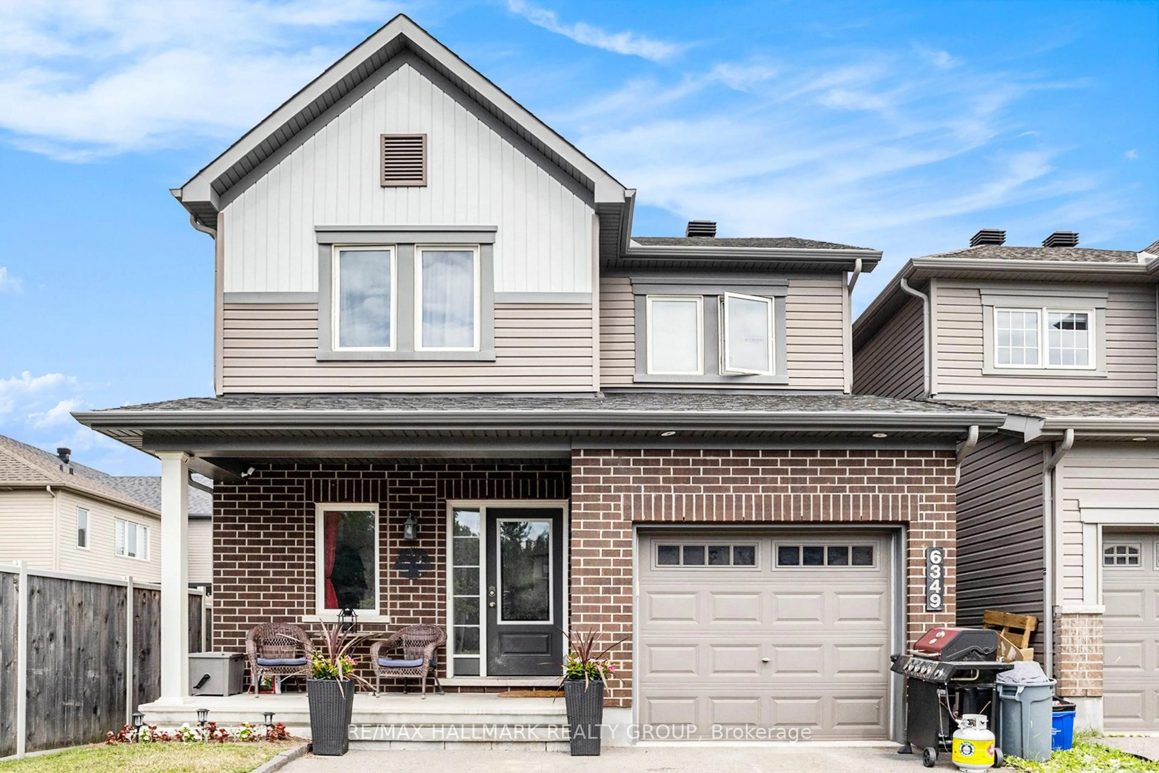 Home with brick exterior material, street for 6349 Renaud Rd, Ottawa Ontario K1W 0J4