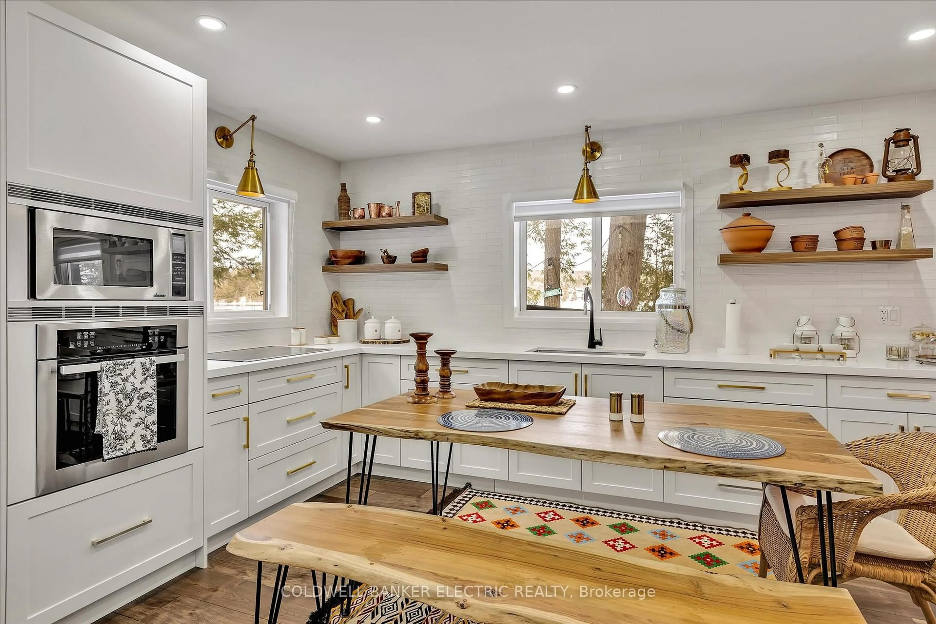 Open concept kitchen, ceramic/tile floor for 1224 McCrackens Lane, Minden Hills Ontario K0M 2K0