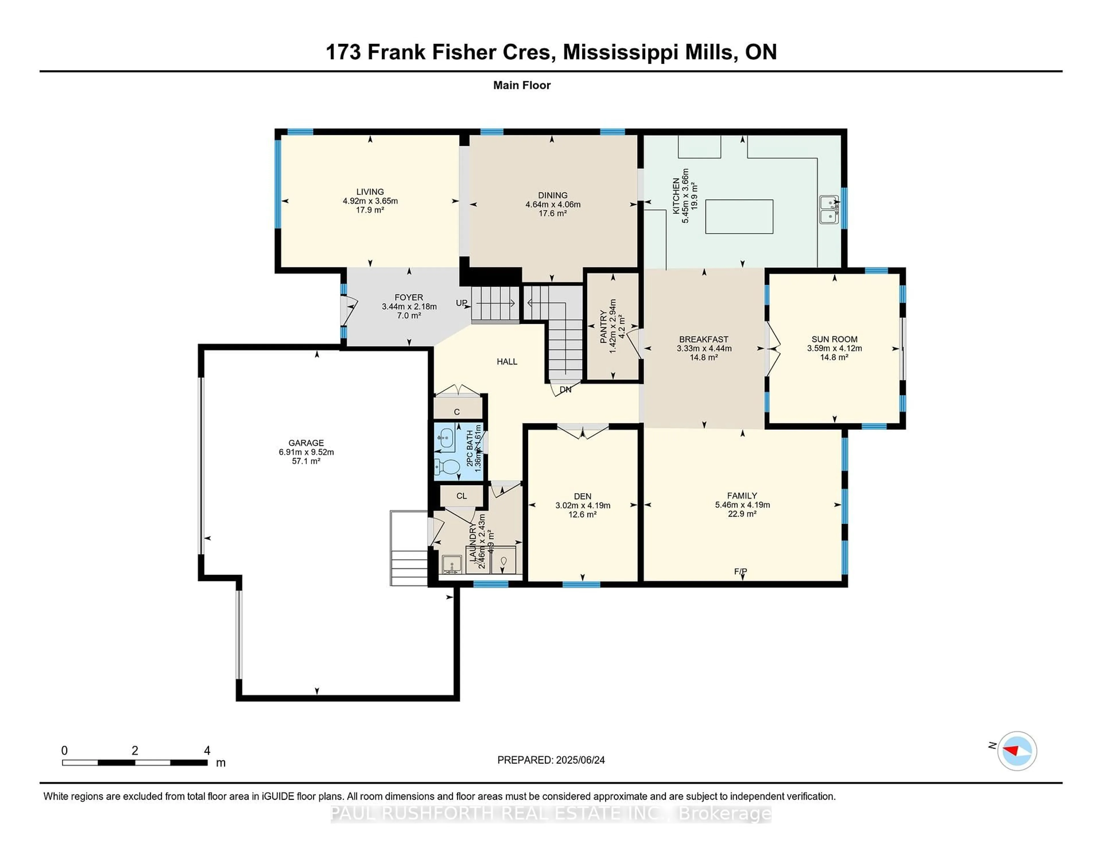 Floor plan for 173 Frank Fisher Cres, Almonte Ontario K0A 1A0