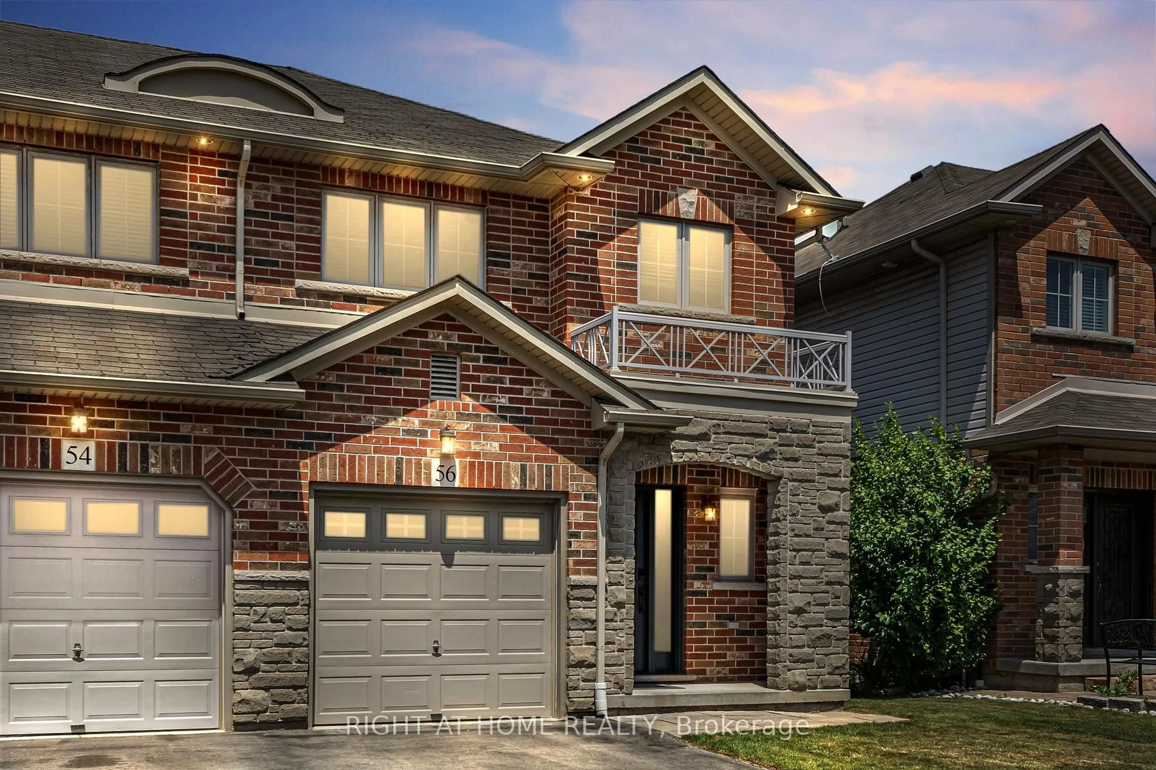 Home with brick exterior material, street for 56 Marina Point Cres, Hamilton Ontario L8E 0E4