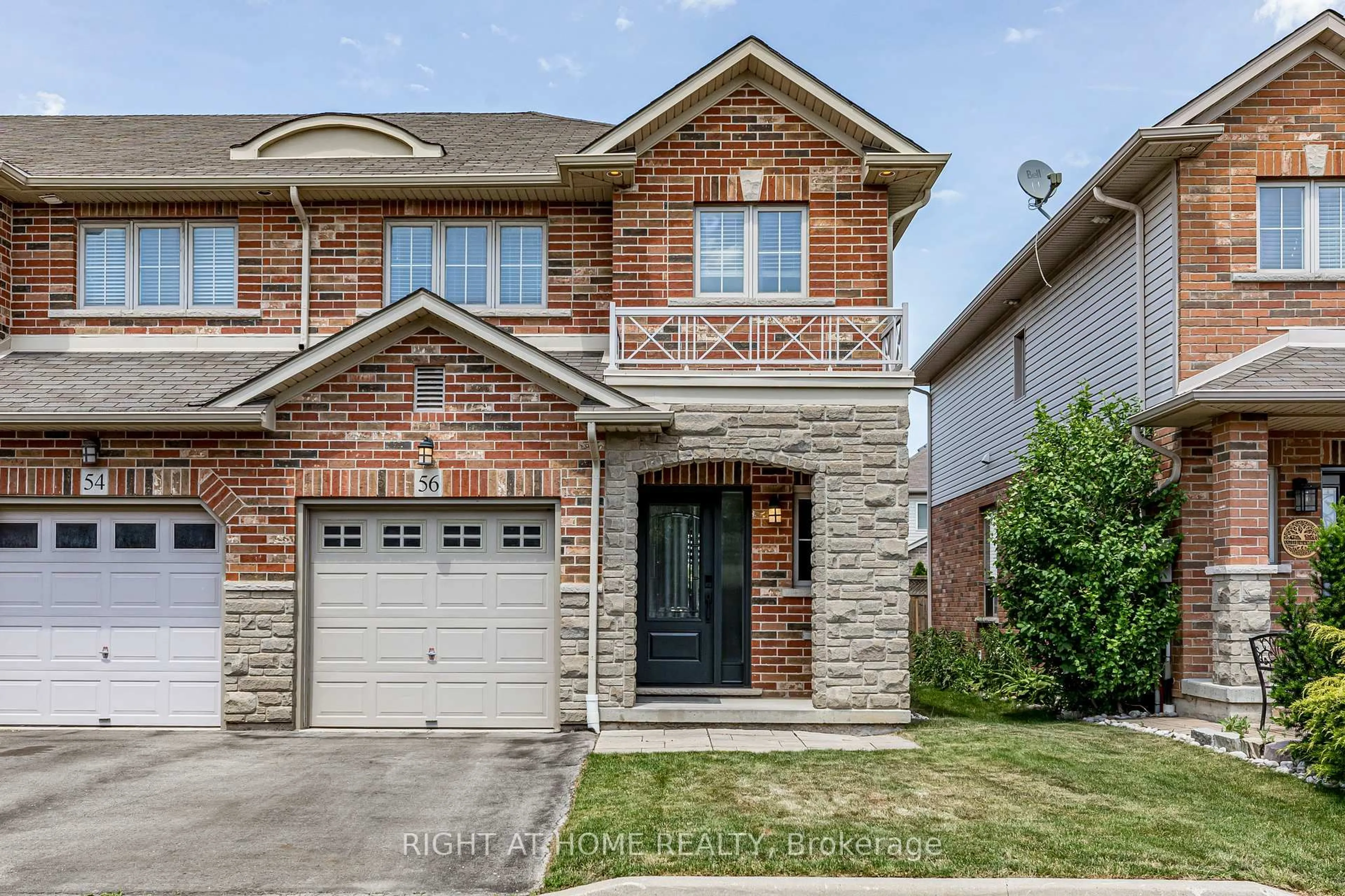 Home with brick exterior material, street for 56 Marina Point Cres, Hamilton Ontario L8E 0E4
