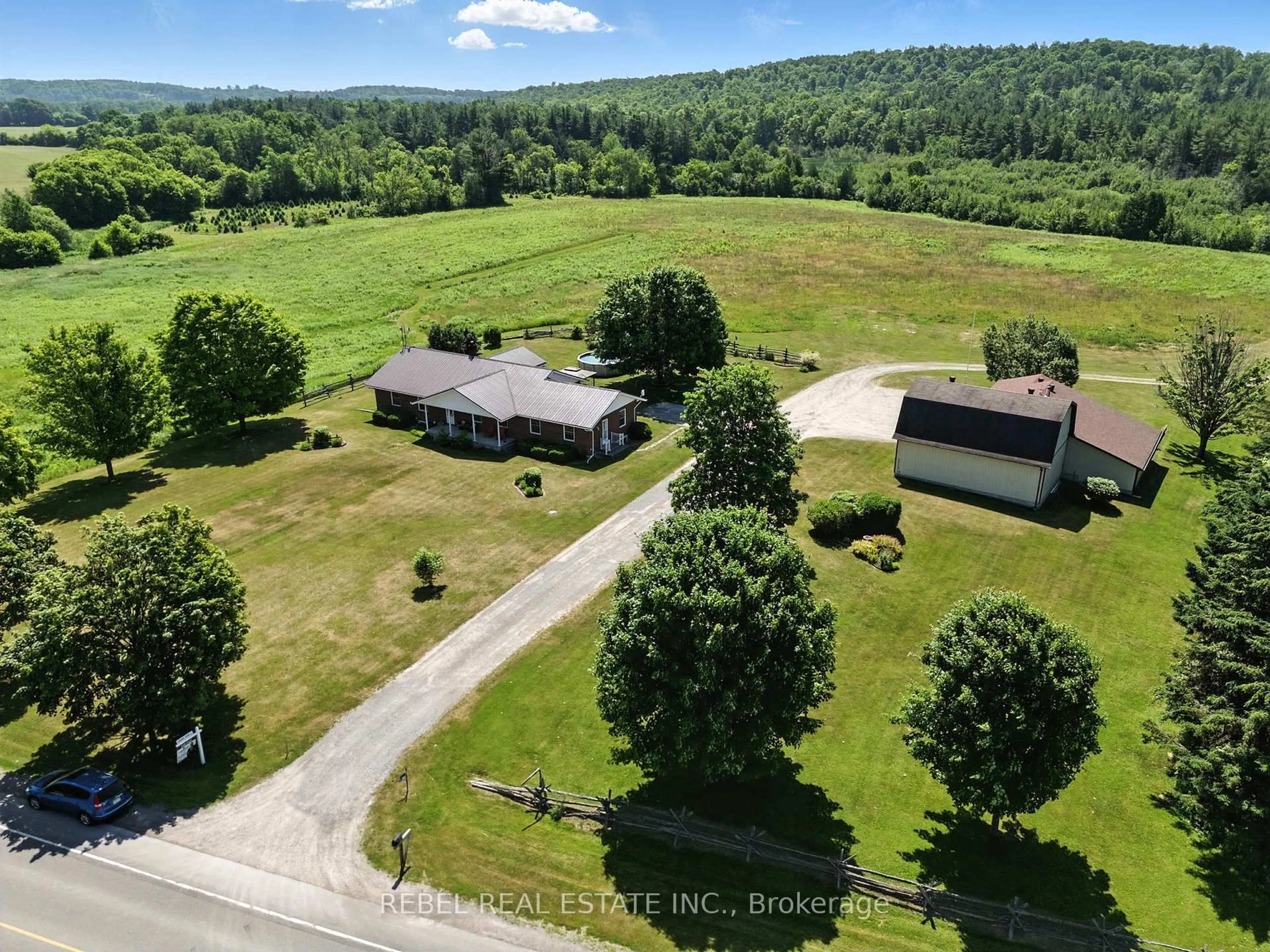 A pic from outside/outdoor area/front of a property/back of a property/a pic from drone, unknown for 2527 County Rd 25, Cramahe Ontario K0K 1M0