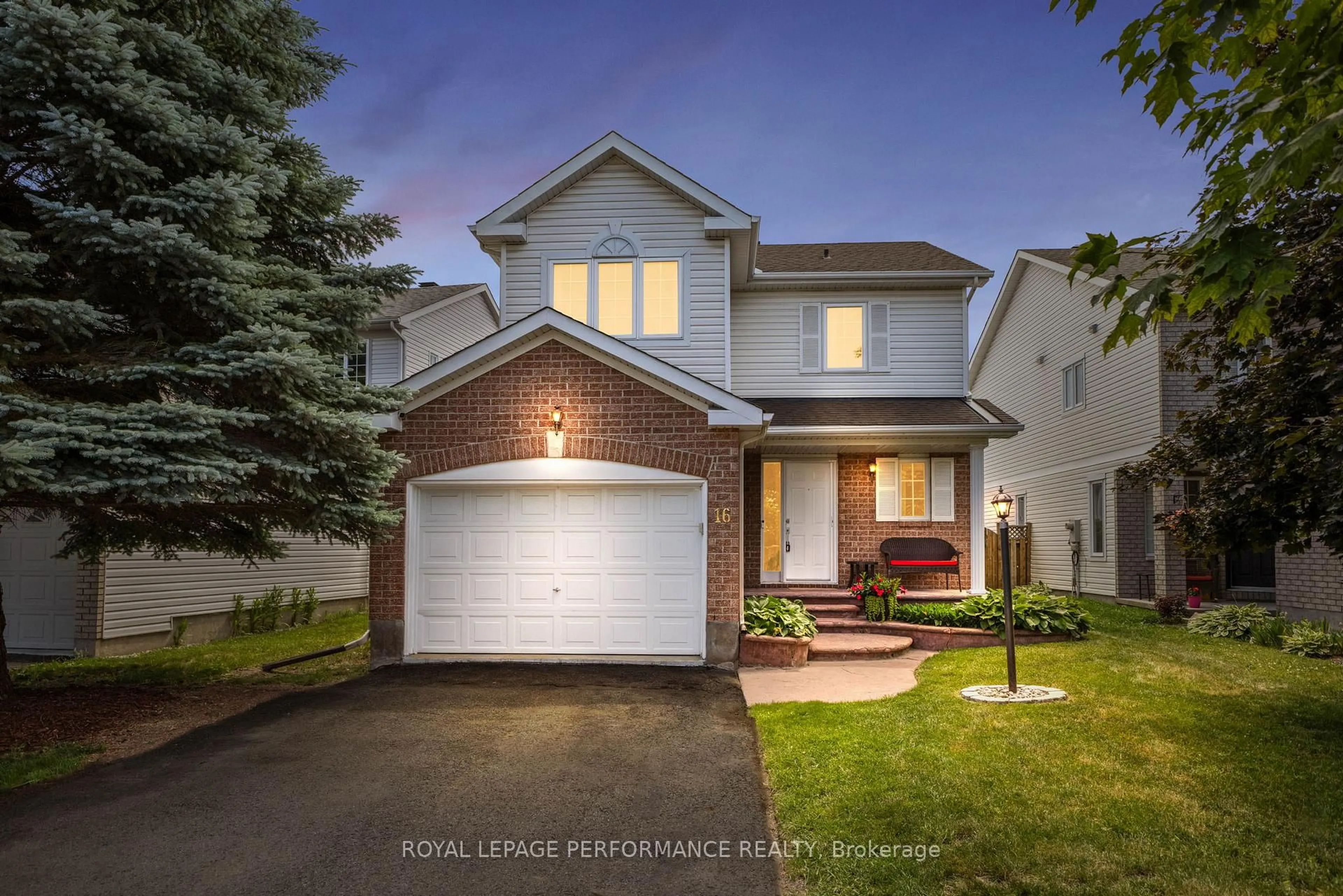Home with vinyl exterior material, street for 16 Sutcliffe Terr, Ottawa Ontario K2J 4R3
