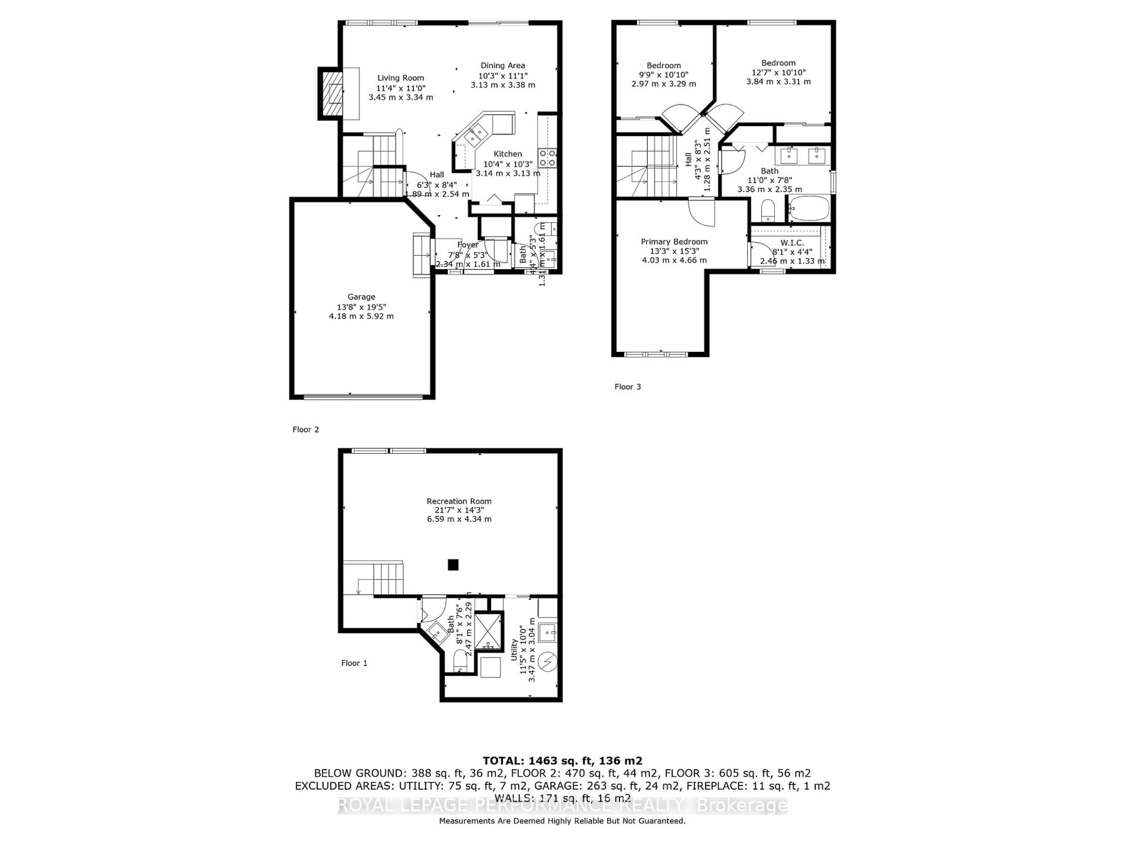 Floor plan for 16 Sutcliffe Terr, Ottawa Ontario K2J 4R3