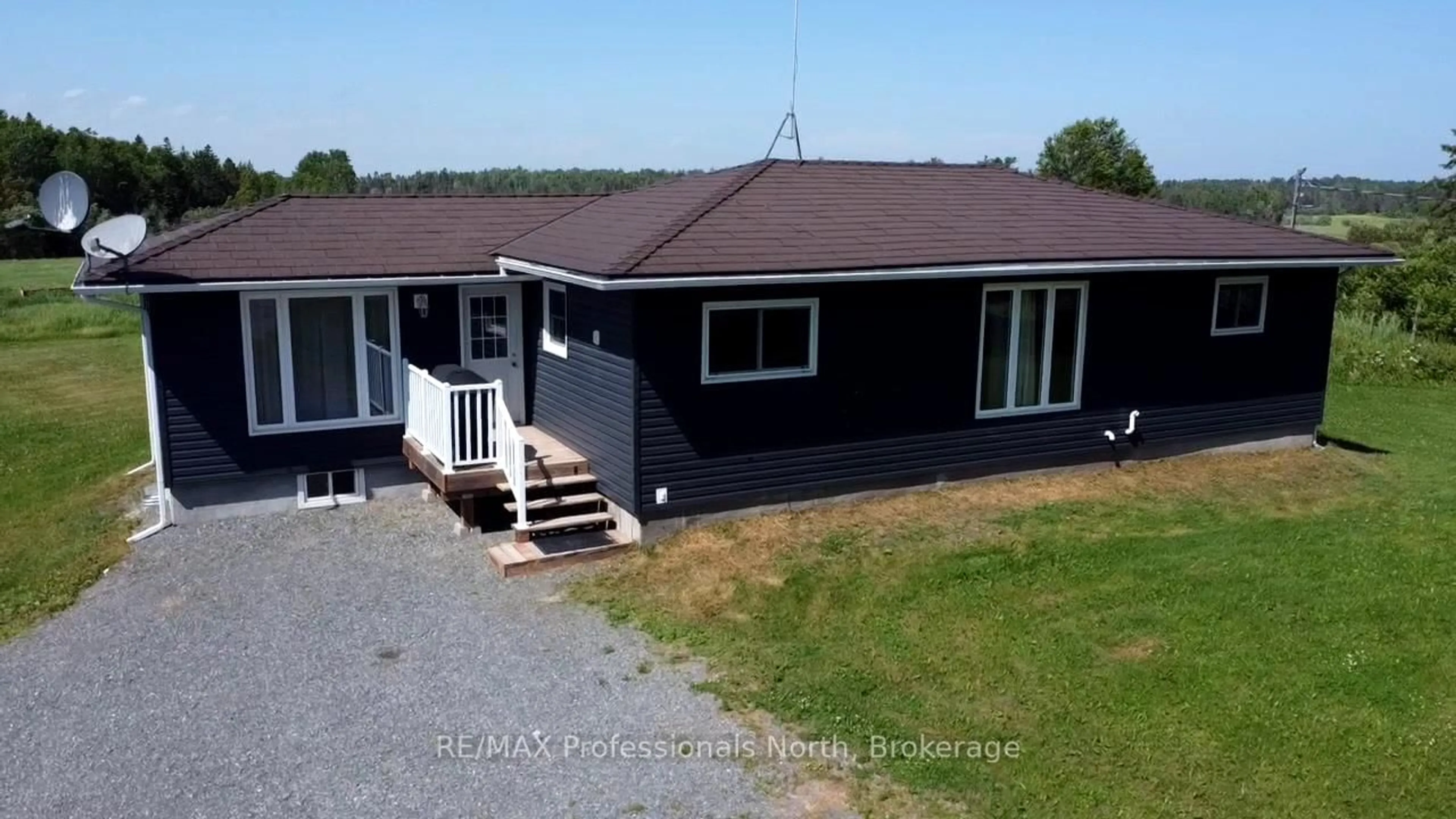 A pic from outside/outdoor area/front of a property/back of a property/a pic from drone, building for 496 Pothier Rd, St. Charles Ontario P0M 2W0