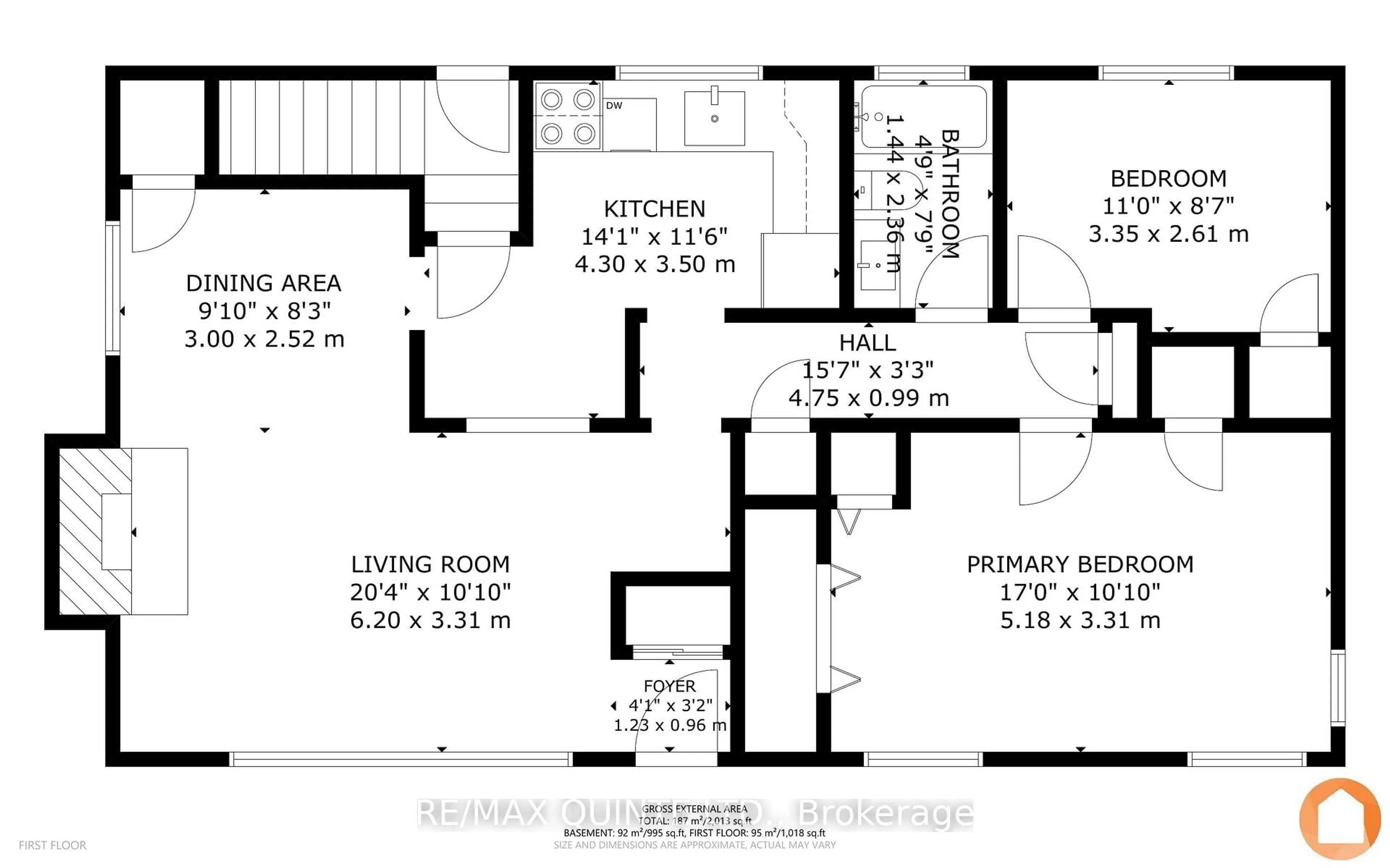 Floor plan for 20 Strathcona Dr, Belleville Ontario K8N 4H9