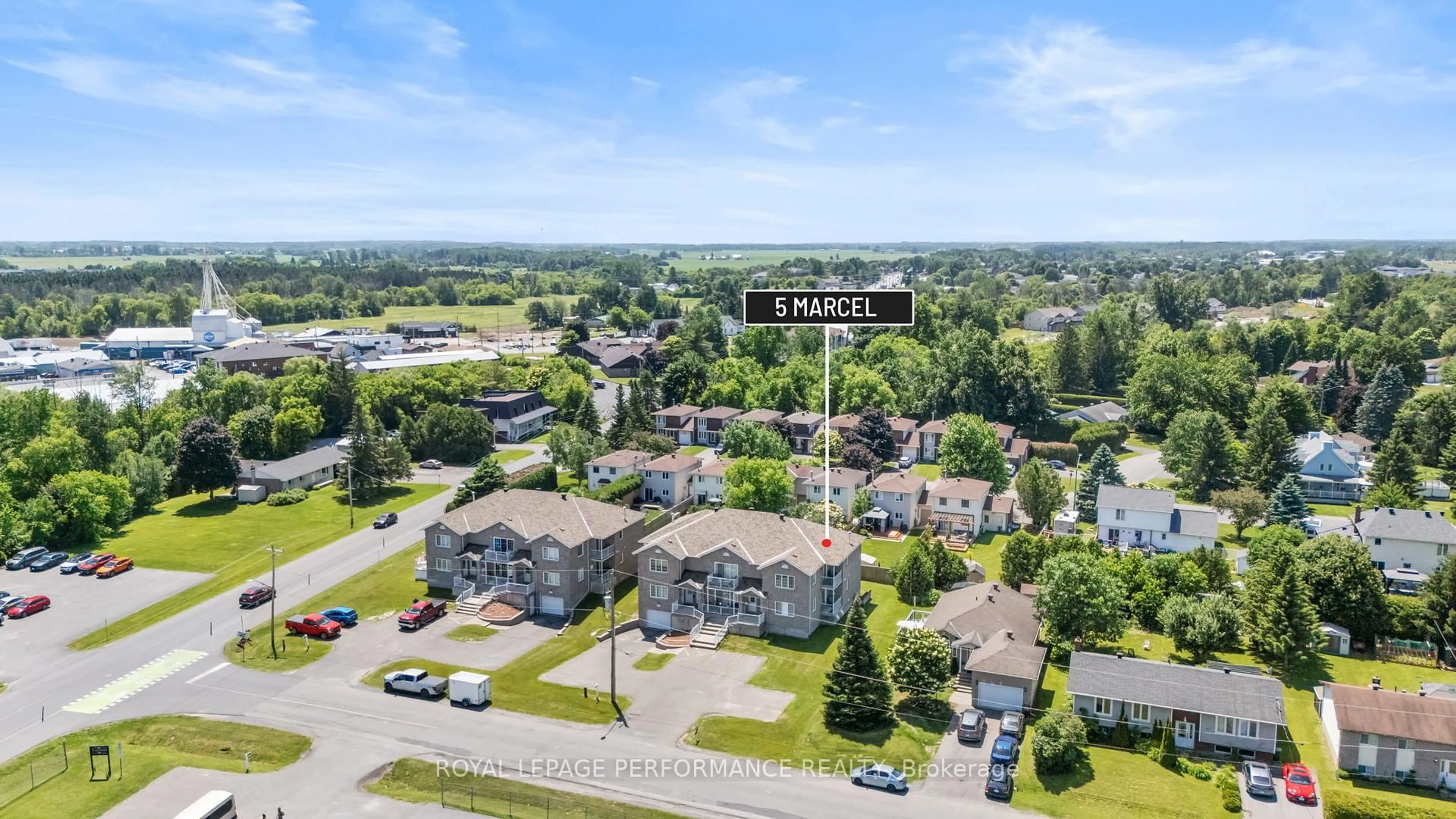 A pic from outside/outdoor area/front of a property/back of a property/a pic from drone, street for 5 Marcel St #21, Russell Ontario K0A 1W0