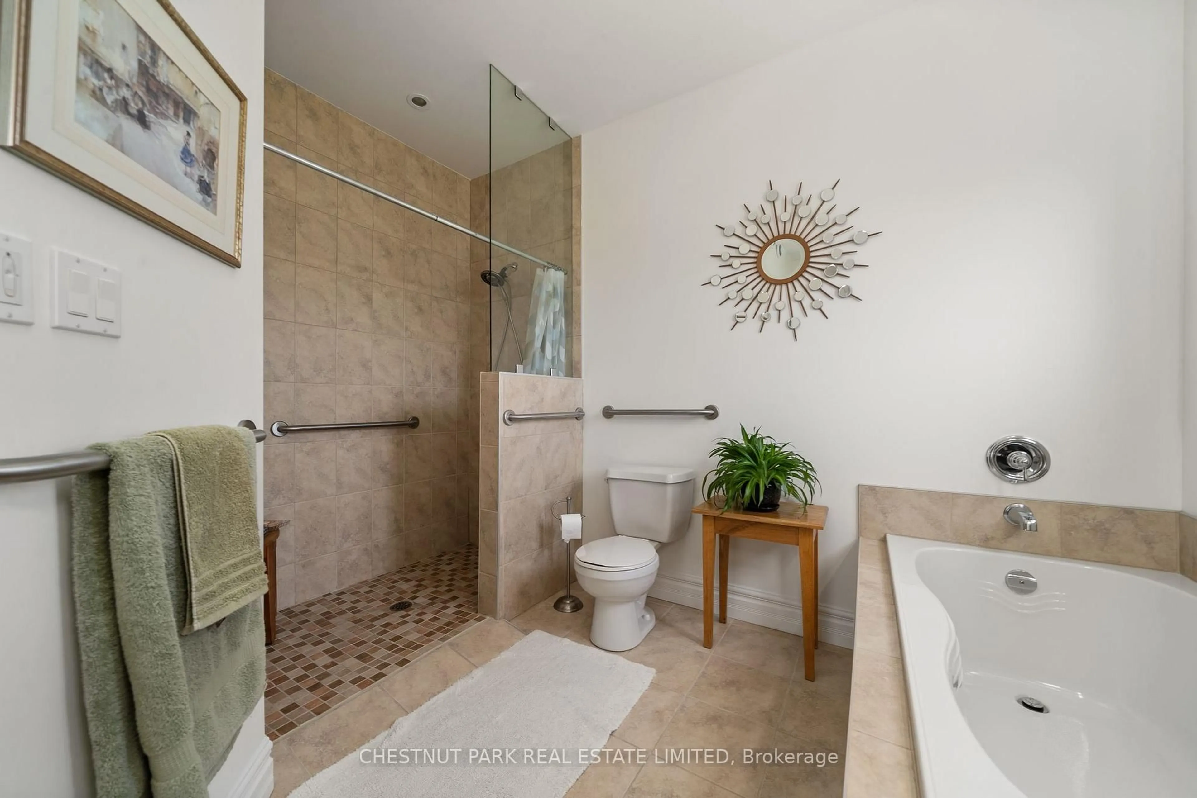 Contemporary bathroom, ceramic/tile floor for 68 Maplehurst Cres, Prince Edward County Ontario K0K 3L0