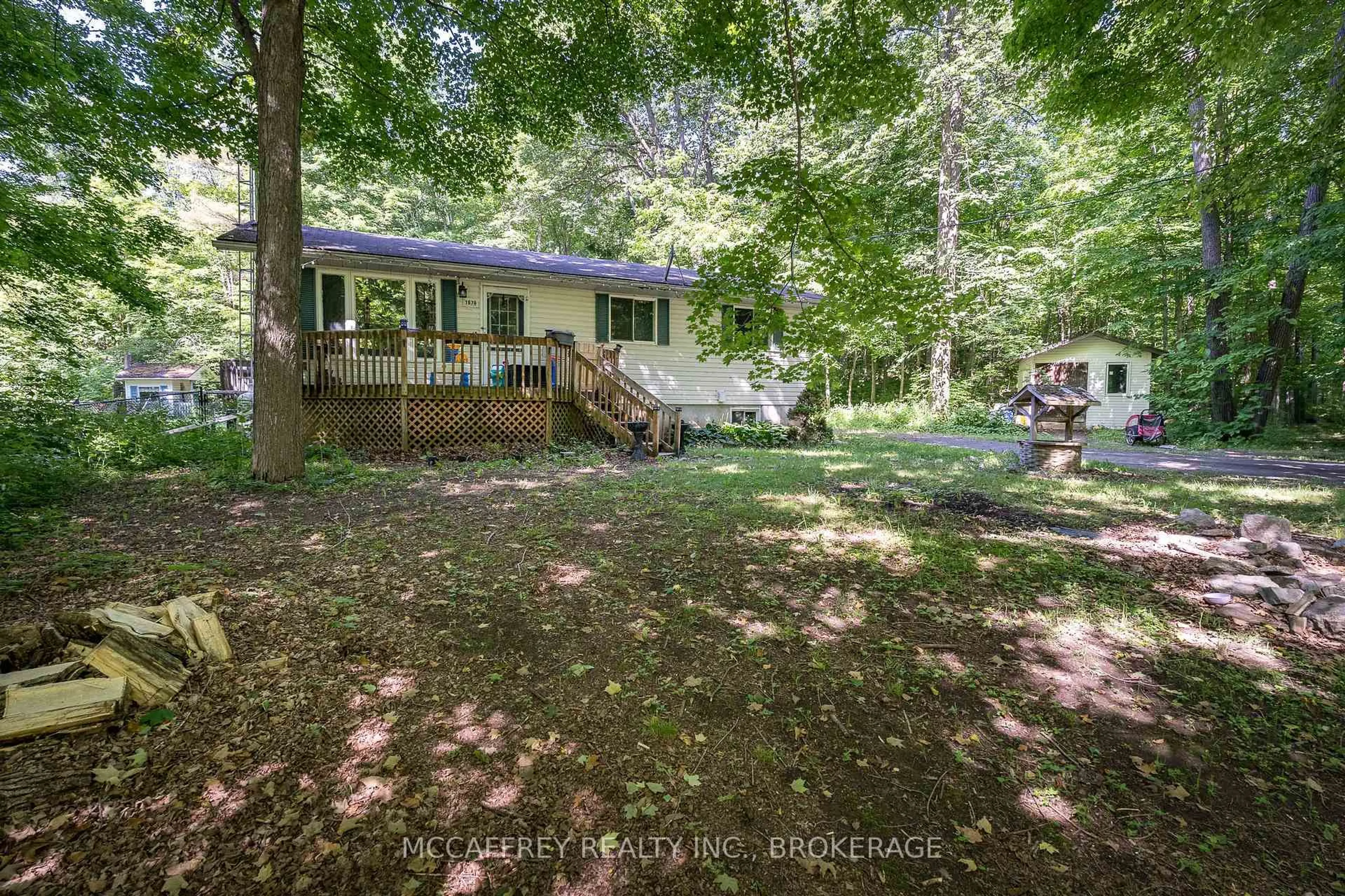 A pic from outside/outdoor area/front of a property/back of a property/a pic from drone, forest/trees view for 1670 Pine Grove Rd, Greater Napanee Ontario K0K 2W0