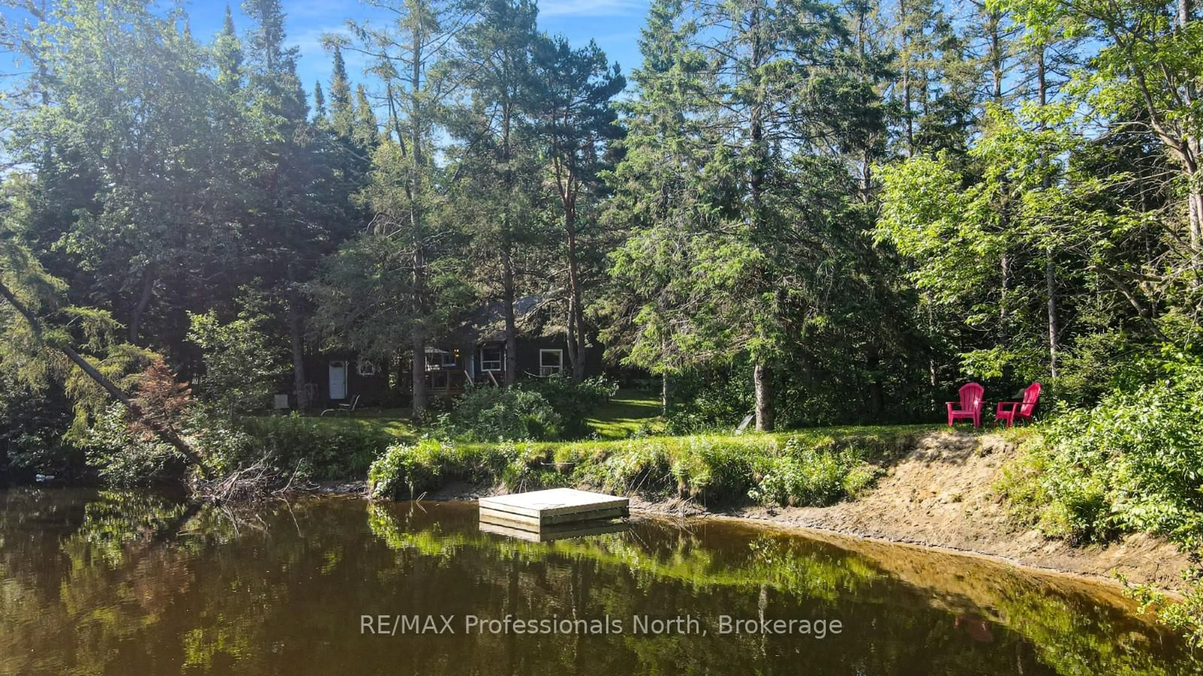 A pic from outside/outdoor area/front of a property/back of a property/a pic from drone, water/lake/river/ocean view for 1148 Morning Glory Dr, Highlands East Ontario K0M 1R0