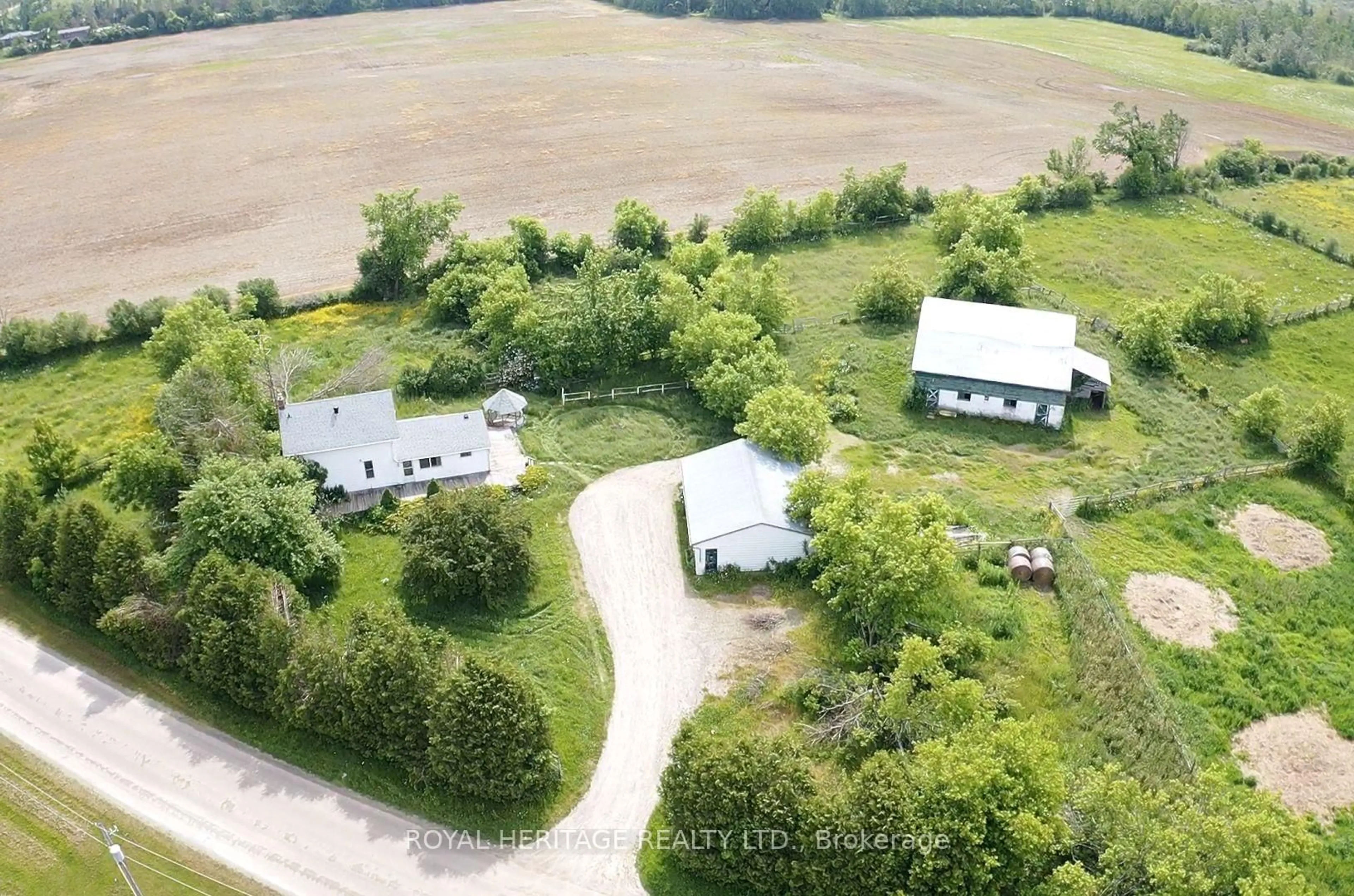 A pic from outside/outdoor area/front of a property/back of a property/a pic from drone, unknown for 68 Stoney Creek Rd, Kawartha Lakes Ontario K9V 4R4