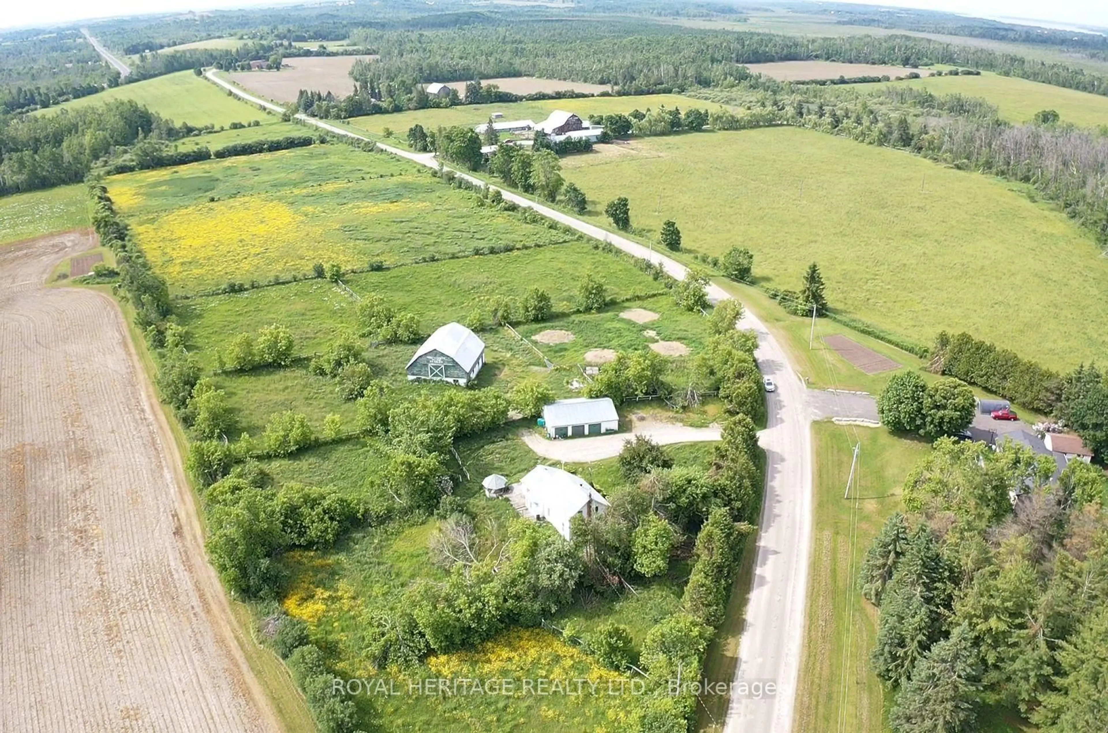 A pic from outside/outdoor area/front of a property/back of a property/a pic from drone, unknown for 68 Stoney Creek Rd, Kawartha Lakes Ontario K9V 4R4