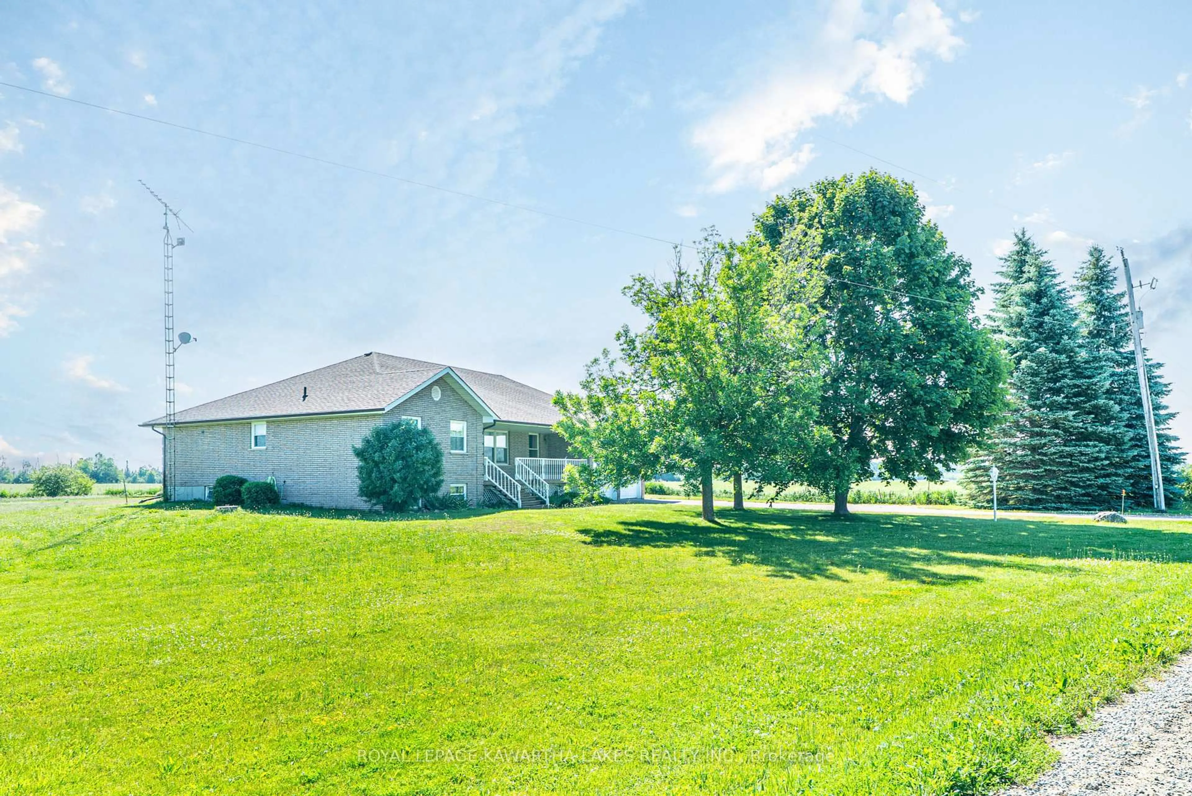 A pic from outside/outdoor area/front of a property/back of a property/a pic from drone, water/lake/river/ocean view for 120 Mark Rd, Kawartha Lakes Ontario K0M 2G0