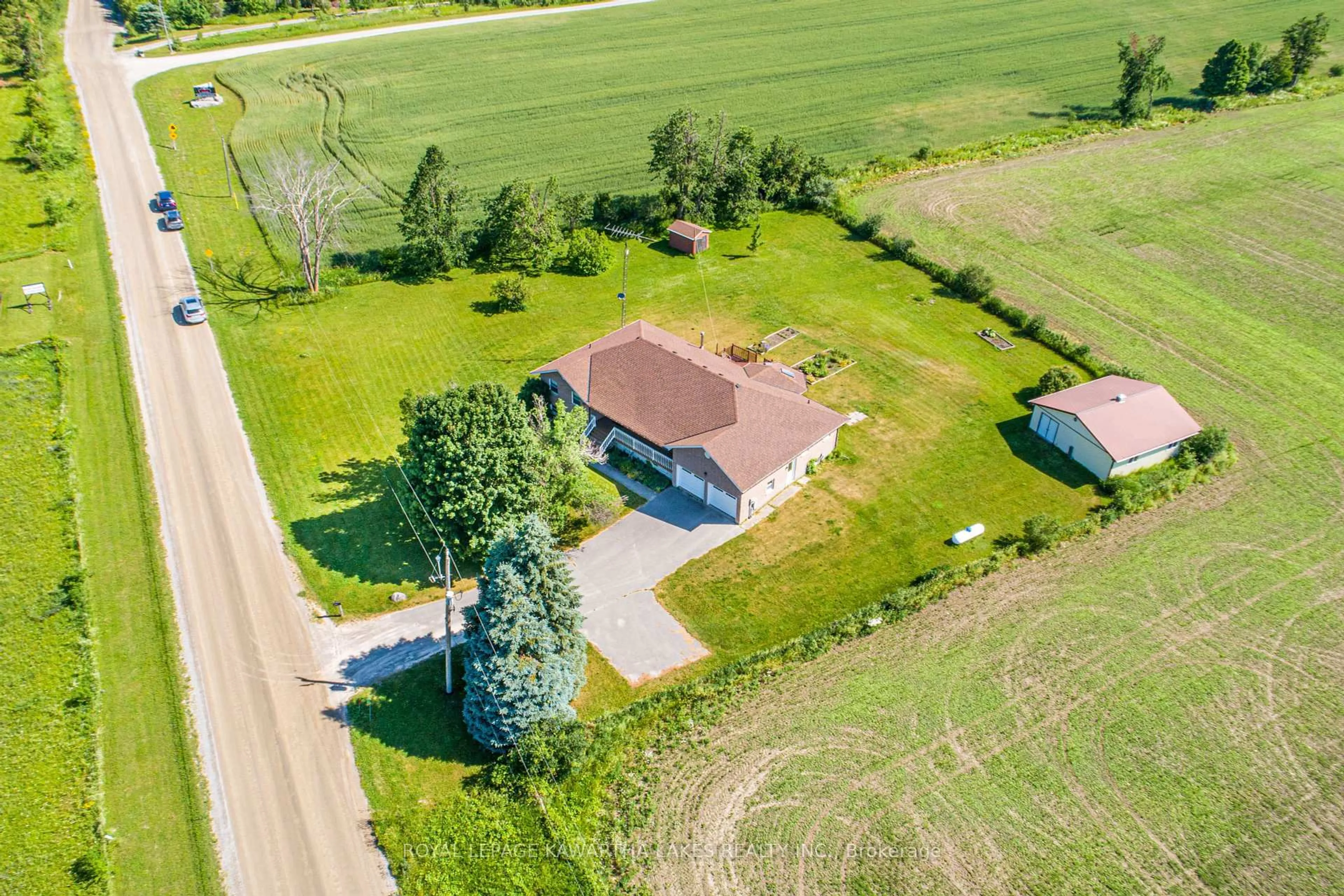 A pic from outside/outdoor area/front of a property/back of a property/a pic from drone, unknown for 120 Mark Rd, Kawartha Lakes Ontario K0M 2G0