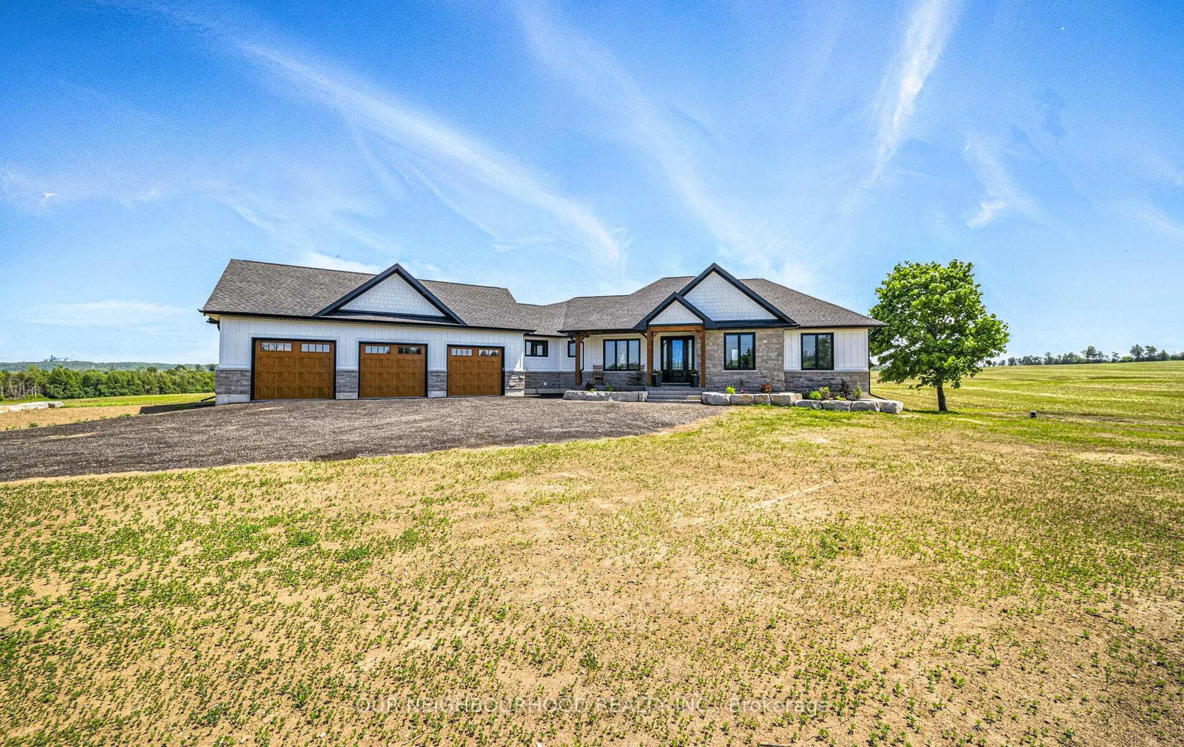 A pic from outside/outdoor area/front of a property/back of a property/a pic from drone, building for 252 7A Highway, Kawartha Lakes Ontario L0A 1C0