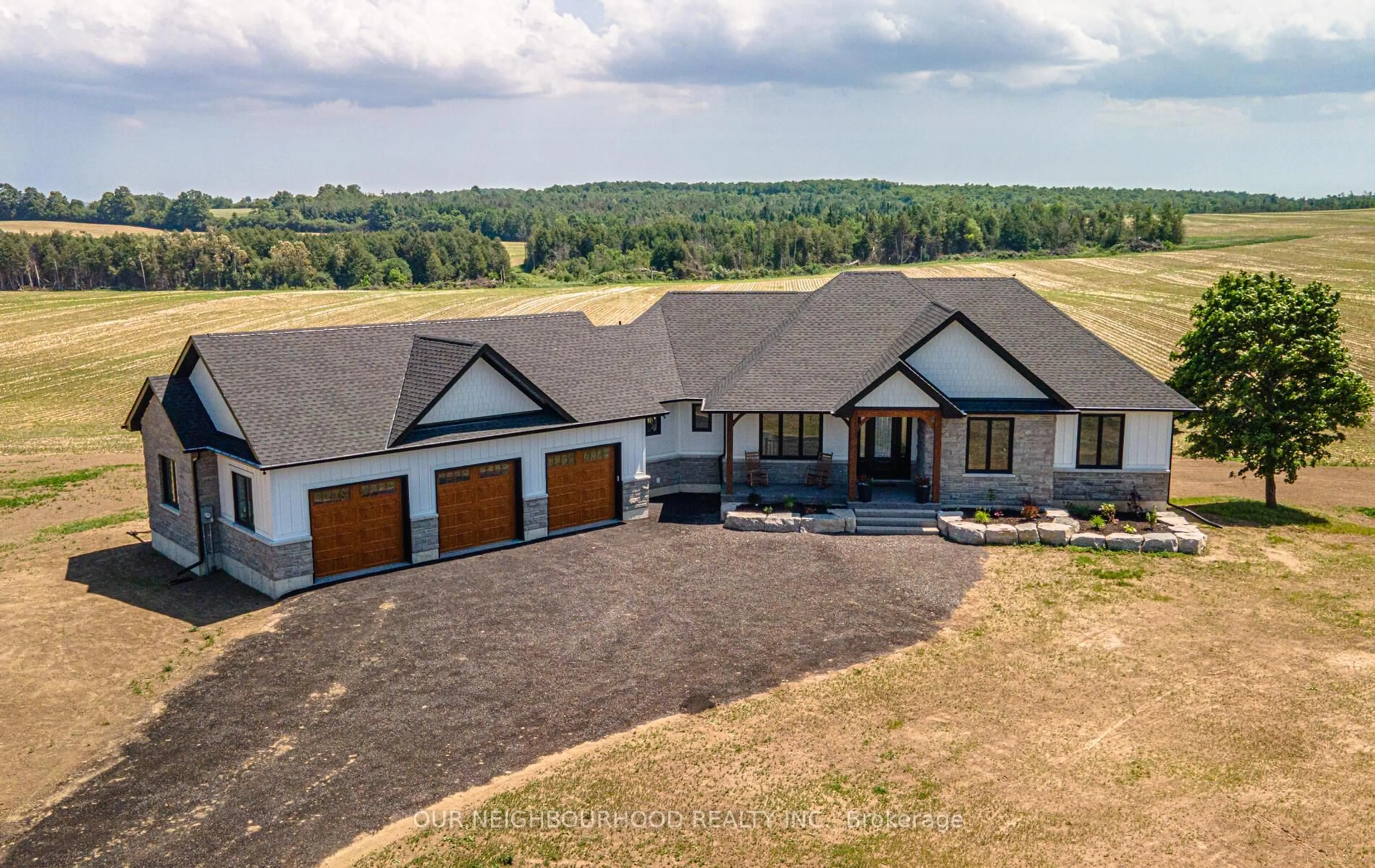 A pic from outside/outdoor area/front of a property/back of a property/a pic from drone, building for 252 7A Highway, Kawartha Lakes Ontario L0A 1C0