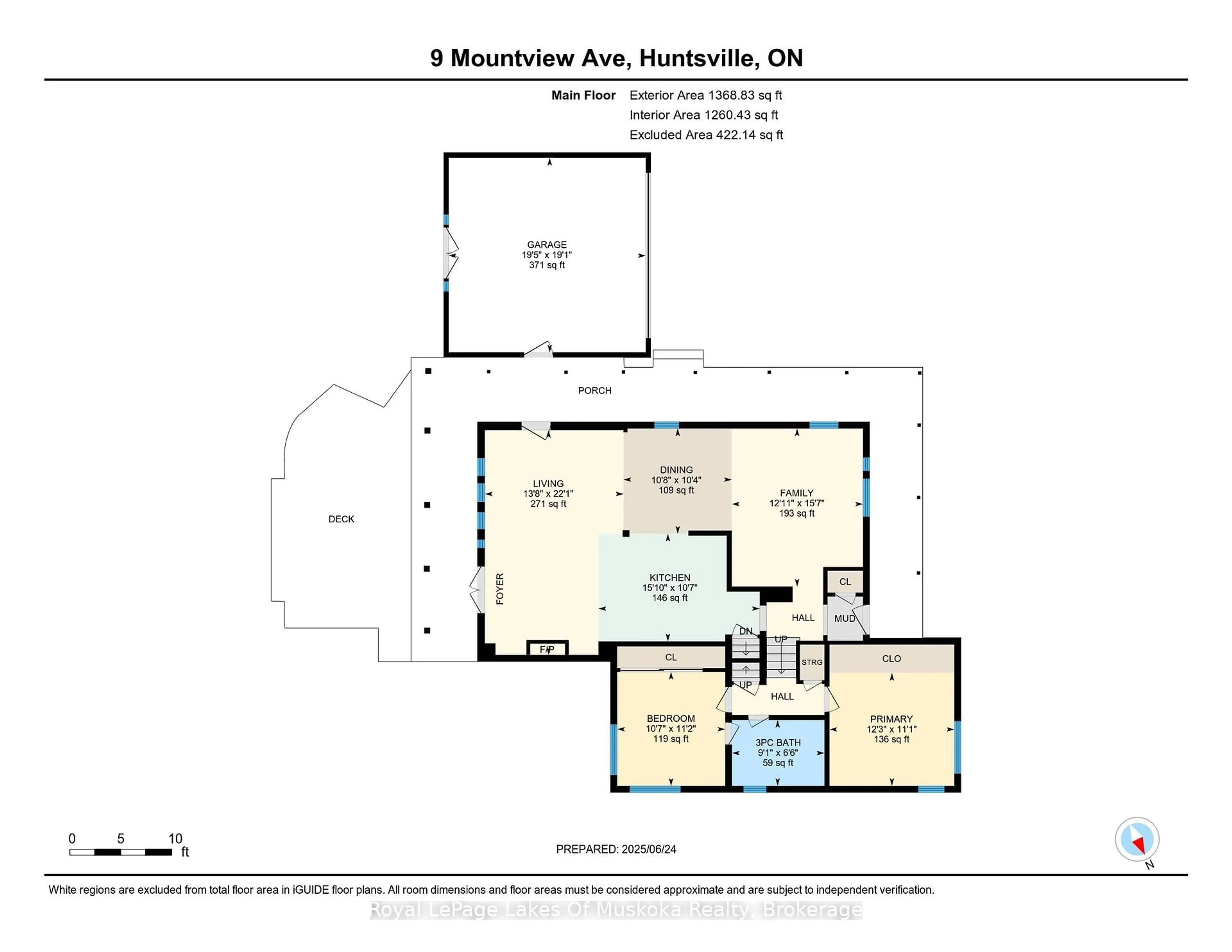 Floor plan for 9 Mountview Ave, Huntsville Ontario P1H 1G8