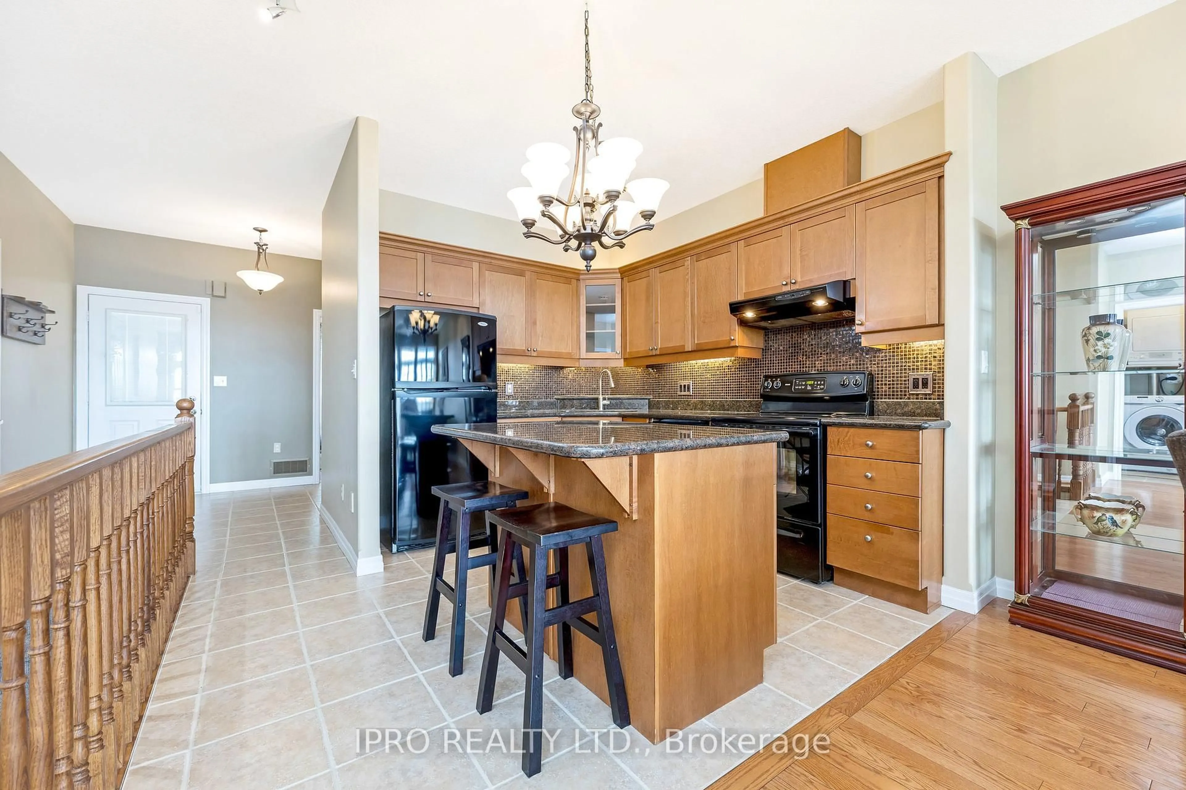 Open concept kitchen, ceramic/tile floor for 165 Chandos Dr #18, Kitchener Ontario N2A 4H8