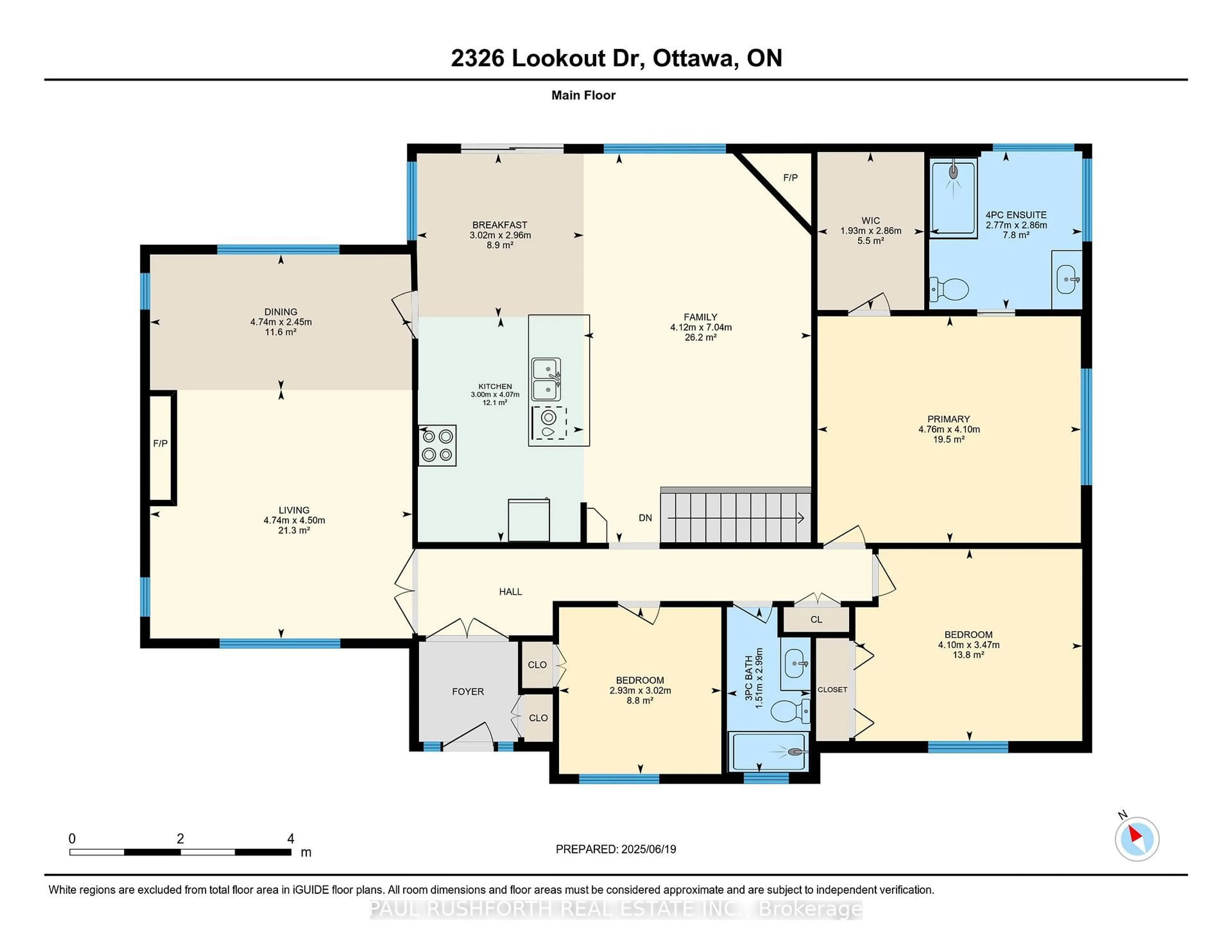 Floor plan for 2326 Lookout Dr, Cumberland Ontario K4C 1C1