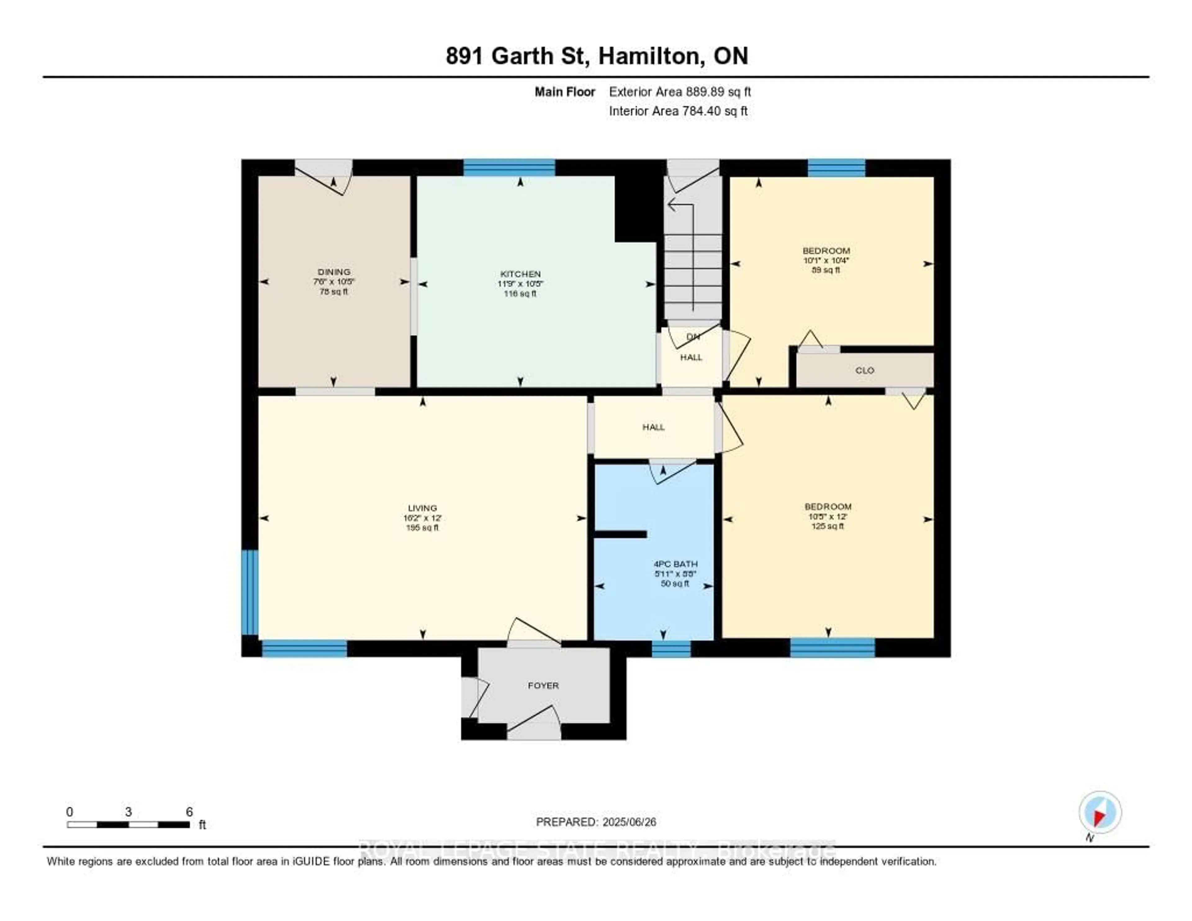 Floor plan for 891 Garth St, Hamilton Ontario L9C 4L1