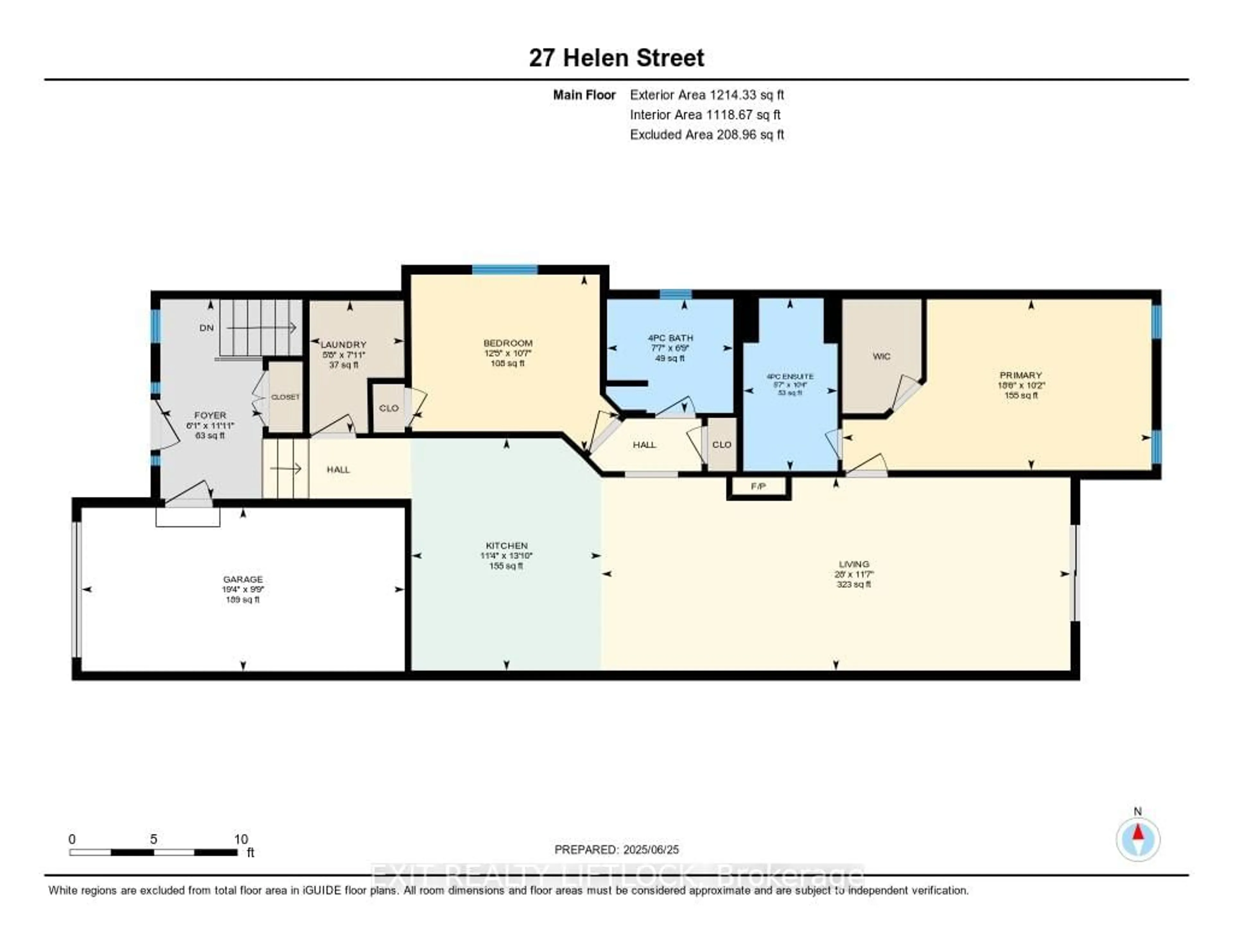 Floor plan for 27 Helen St, Kawartha Lakes Ontario K0M 1A0