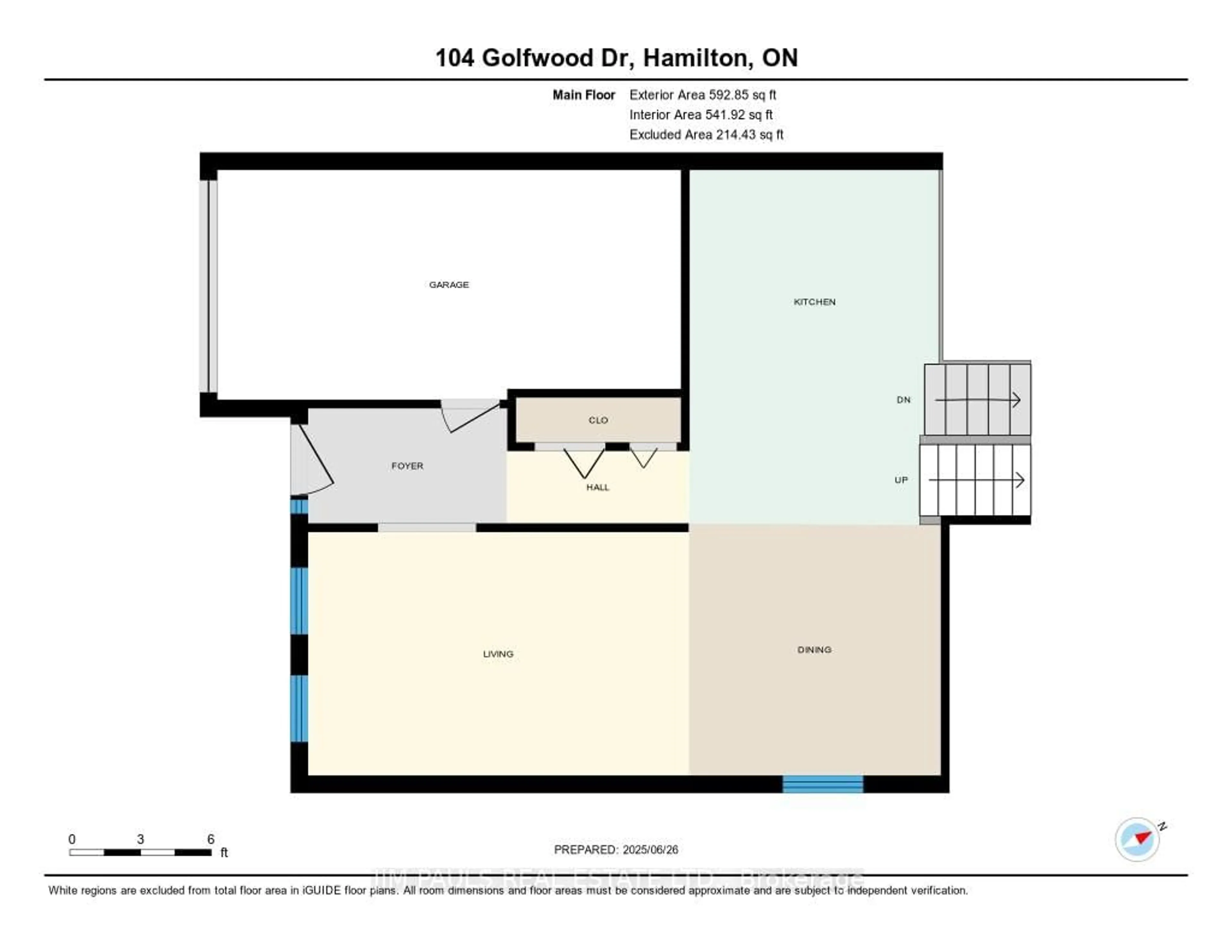 Floor plan for 104 Golfwood Dr, Hamilton Ontario L9C 6W3
