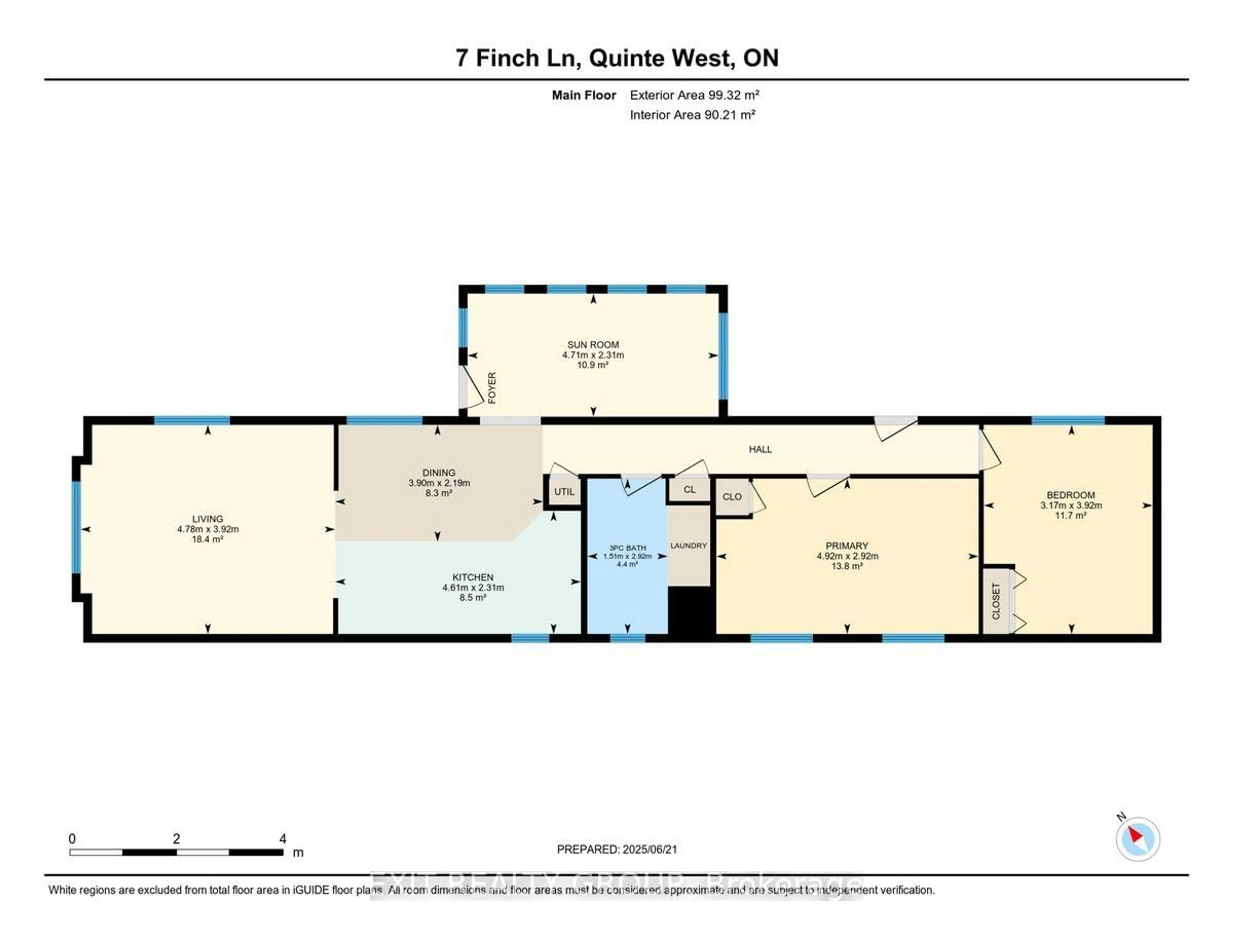 Floor plan for 7 Finch Lane, Quinte West Ontario K8N 4Z3