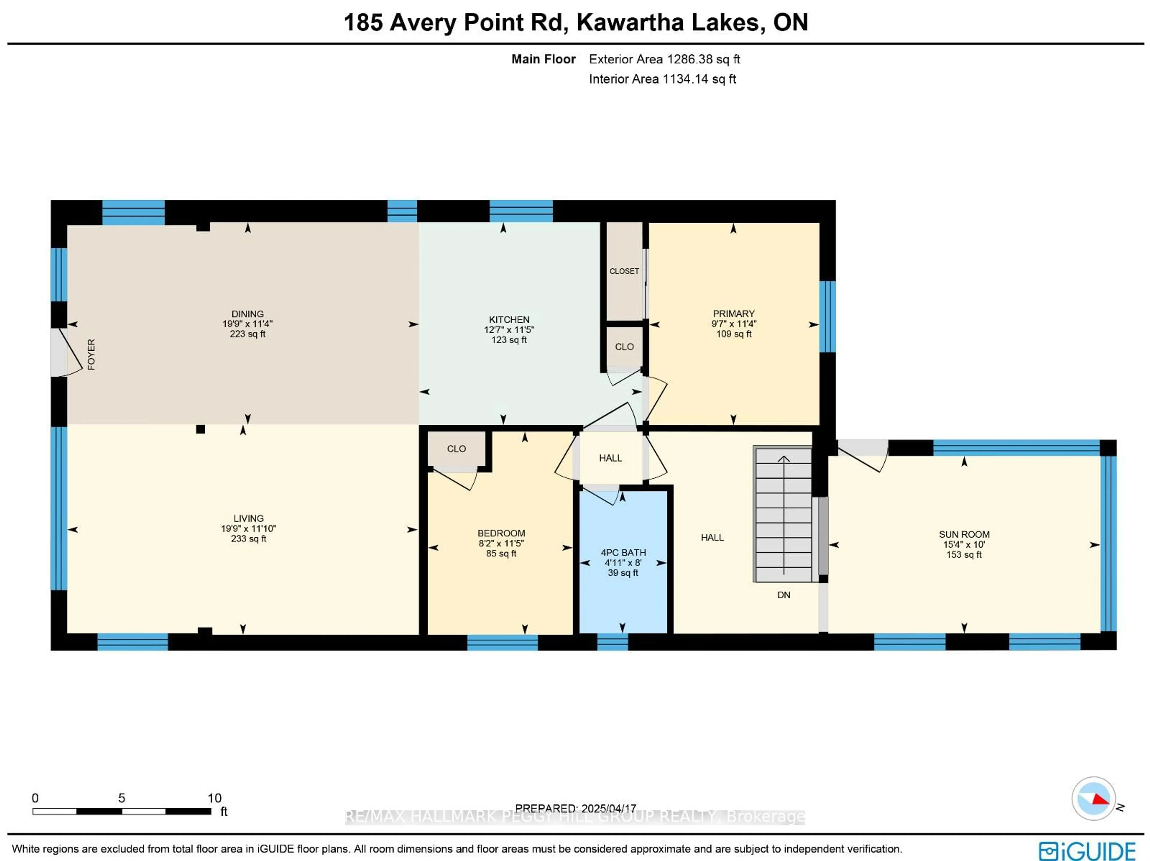 Floor plan for 185 Avery Point Rd, Kawartha Lakes Ontario L0K 1W0