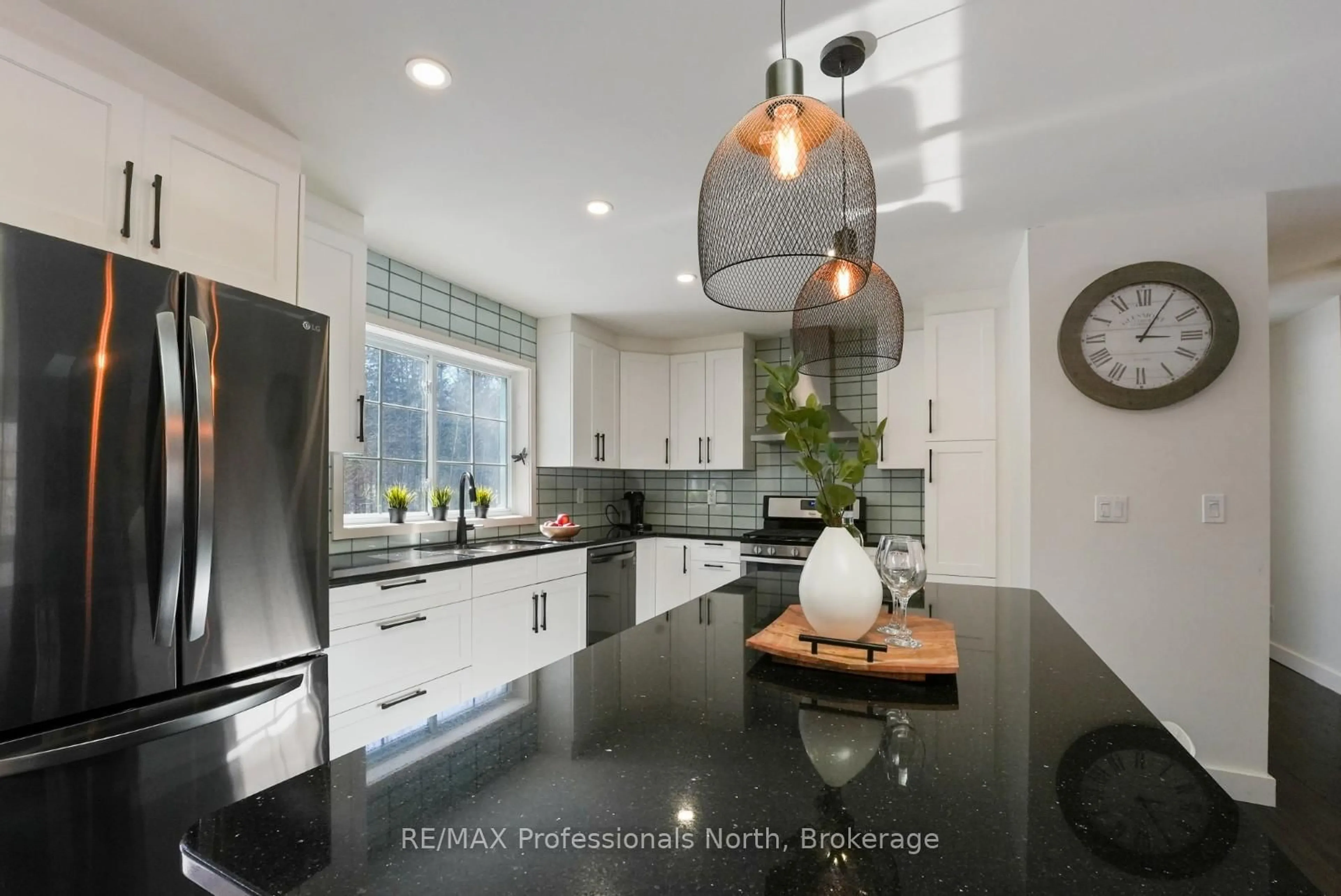 Contemporary kitchen, ceramic/tile floor for 1043 Broadleaf Rd, Highlands East Ontario K0L 3C0