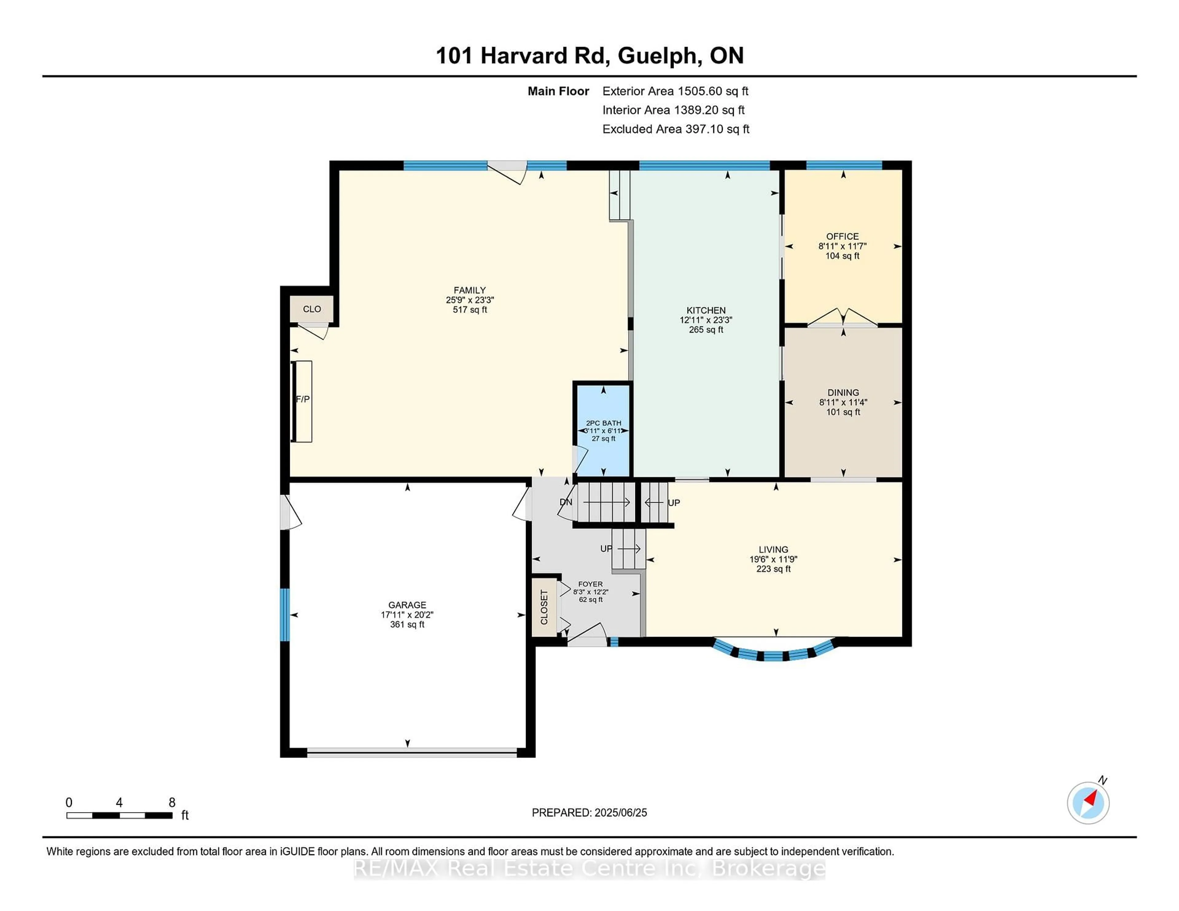 Floor plan for 101 Harvard Rd, Guelph Ontario N1G 2X9