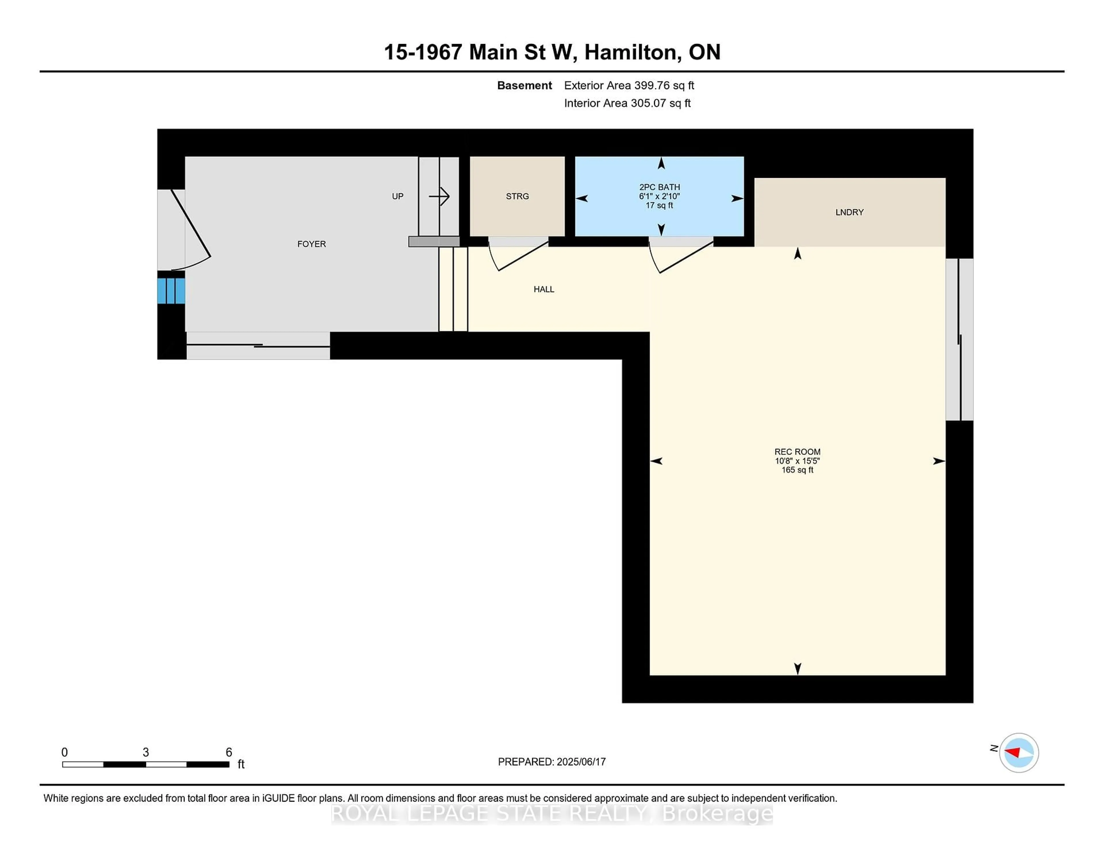 Floor plan for 1967 Main St #15, Hamilton Ontario L8S 4P4