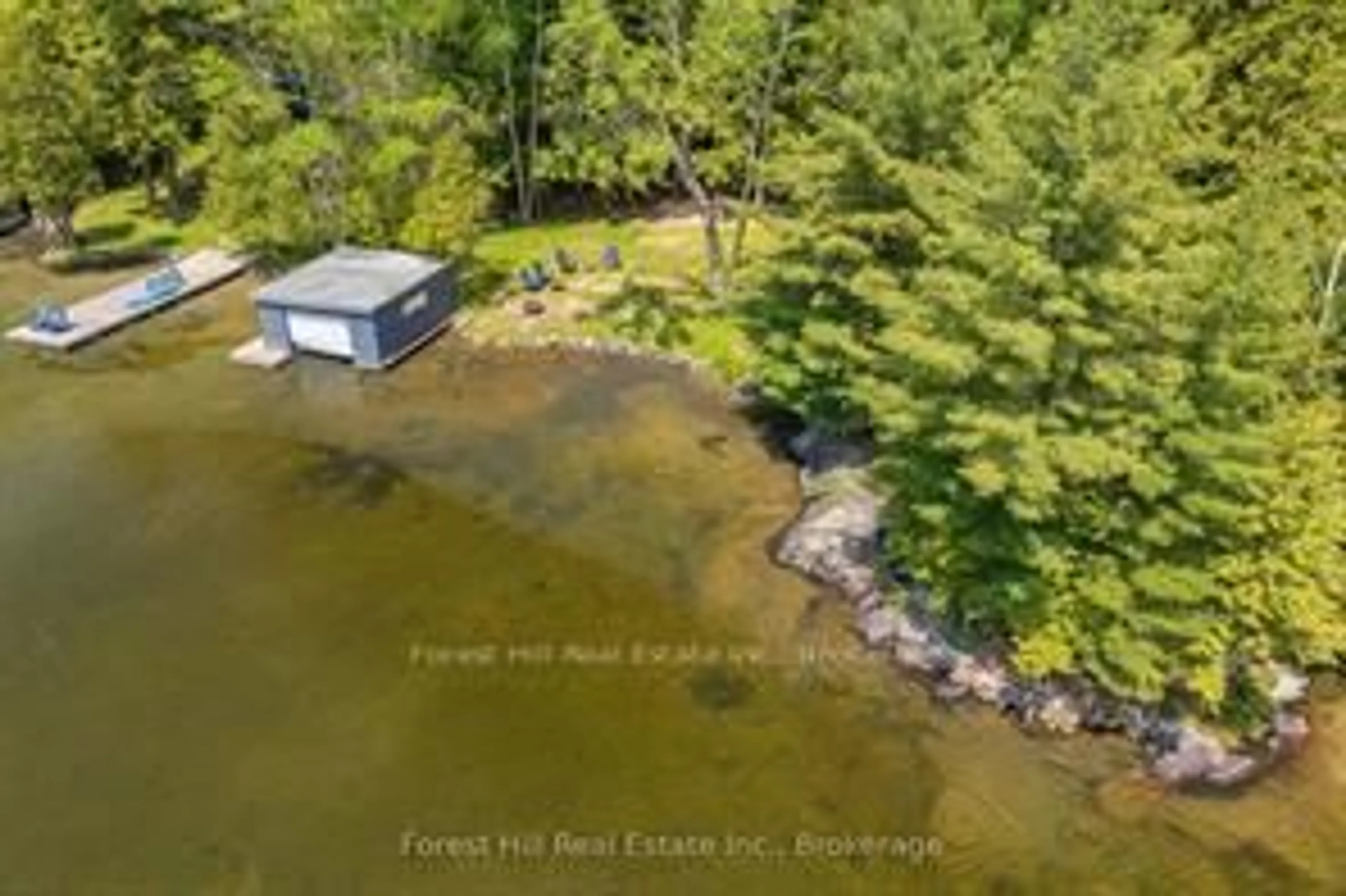 A pic from outside/outdoor area/front of a property/back of a property/a pic from drone, water/lake/river/ocean view for 1050 Fair-Lee Park Rd, Muskoka Lakes Ontario P0B 1G0