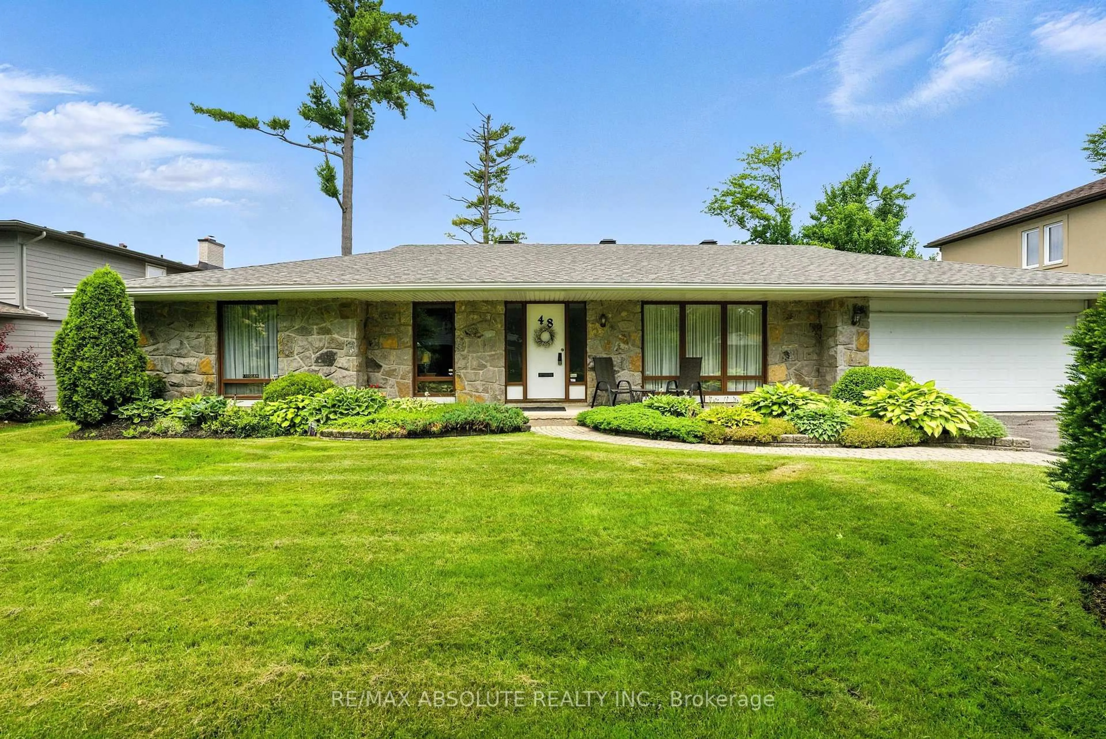 Home with brick exterior material, unknown for 48 Parkland Cres, Ottawa Ontario K2H 7W5
