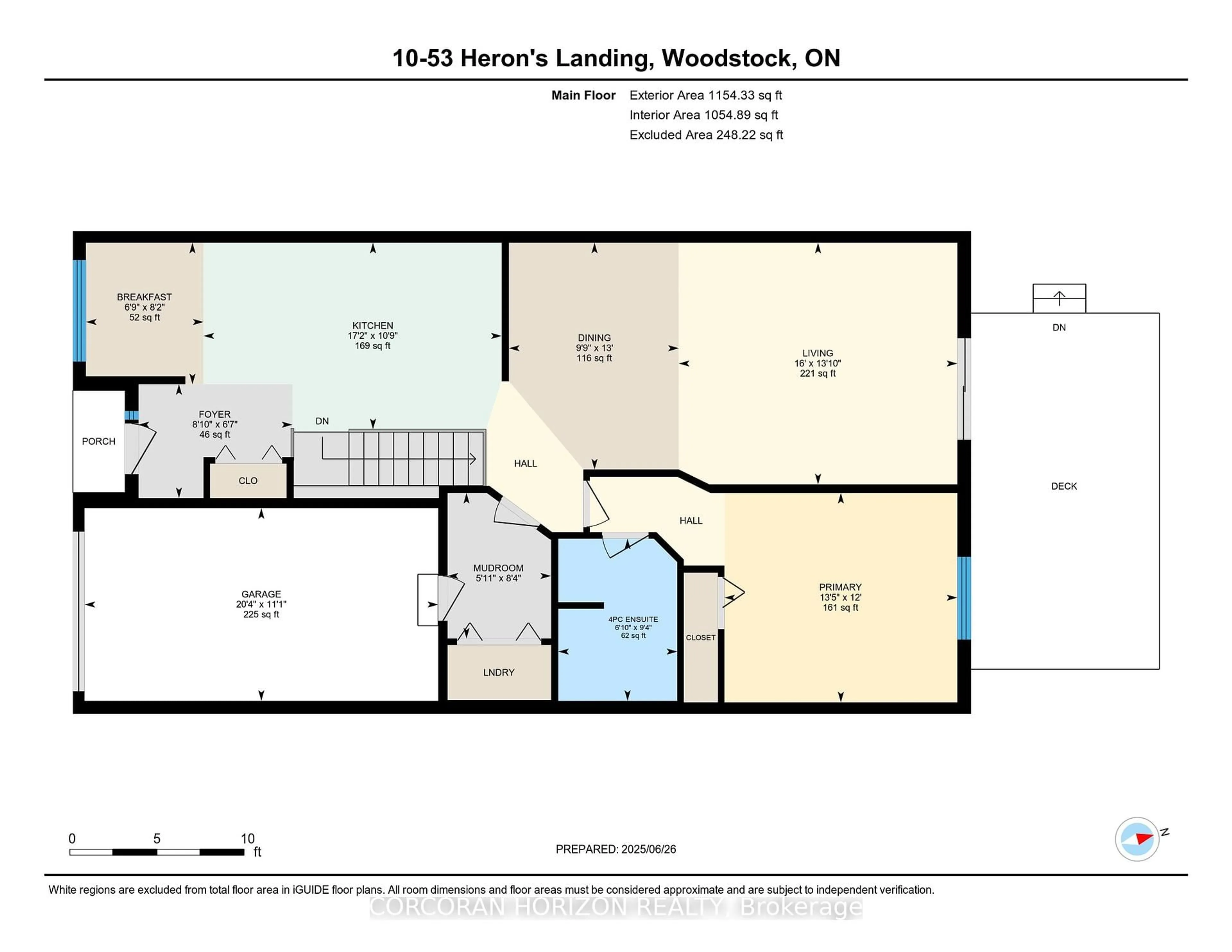 Floor plan for 53 Herons Landing #10, Woodstock Ontario N4T 1V2