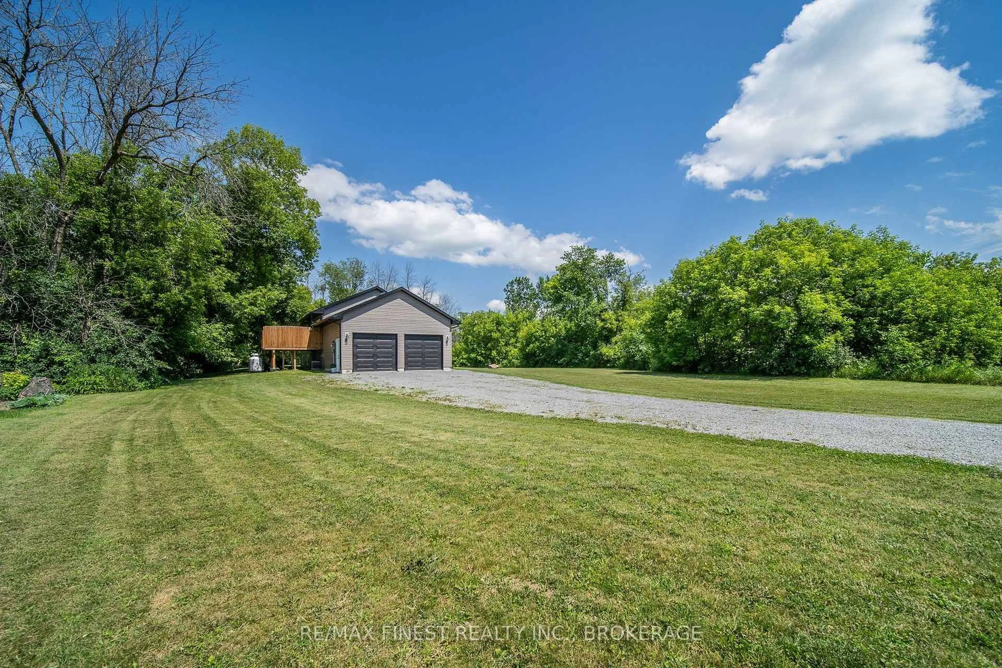 A pic from outside/outdoor area/front of a property/back of a property/a pic from drone, water/lake/river/ocean view for 1524 Lake Rd, Kaladar Ontario K0K 1Z0