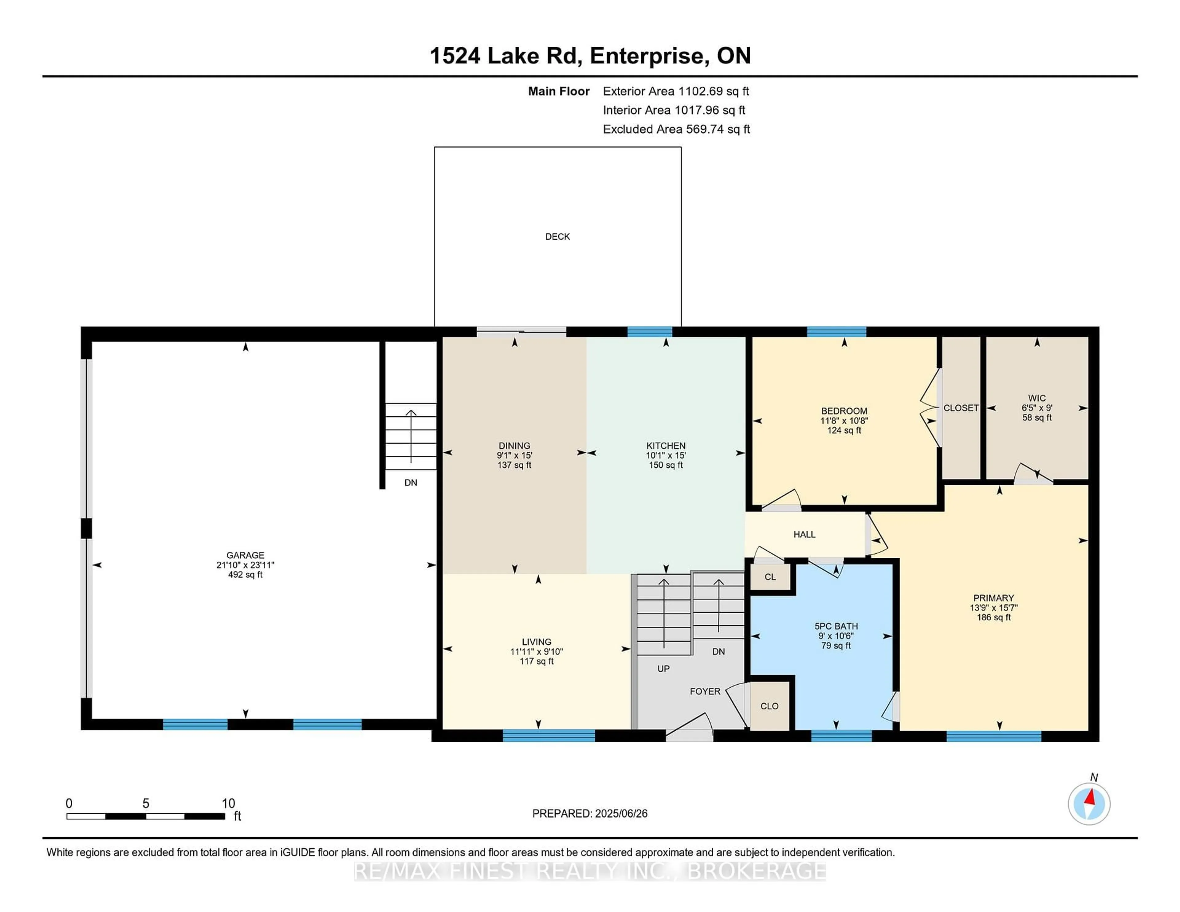 Floor plan for 1524 Lake Rd, Kaladar Ontario K0K 1Z0