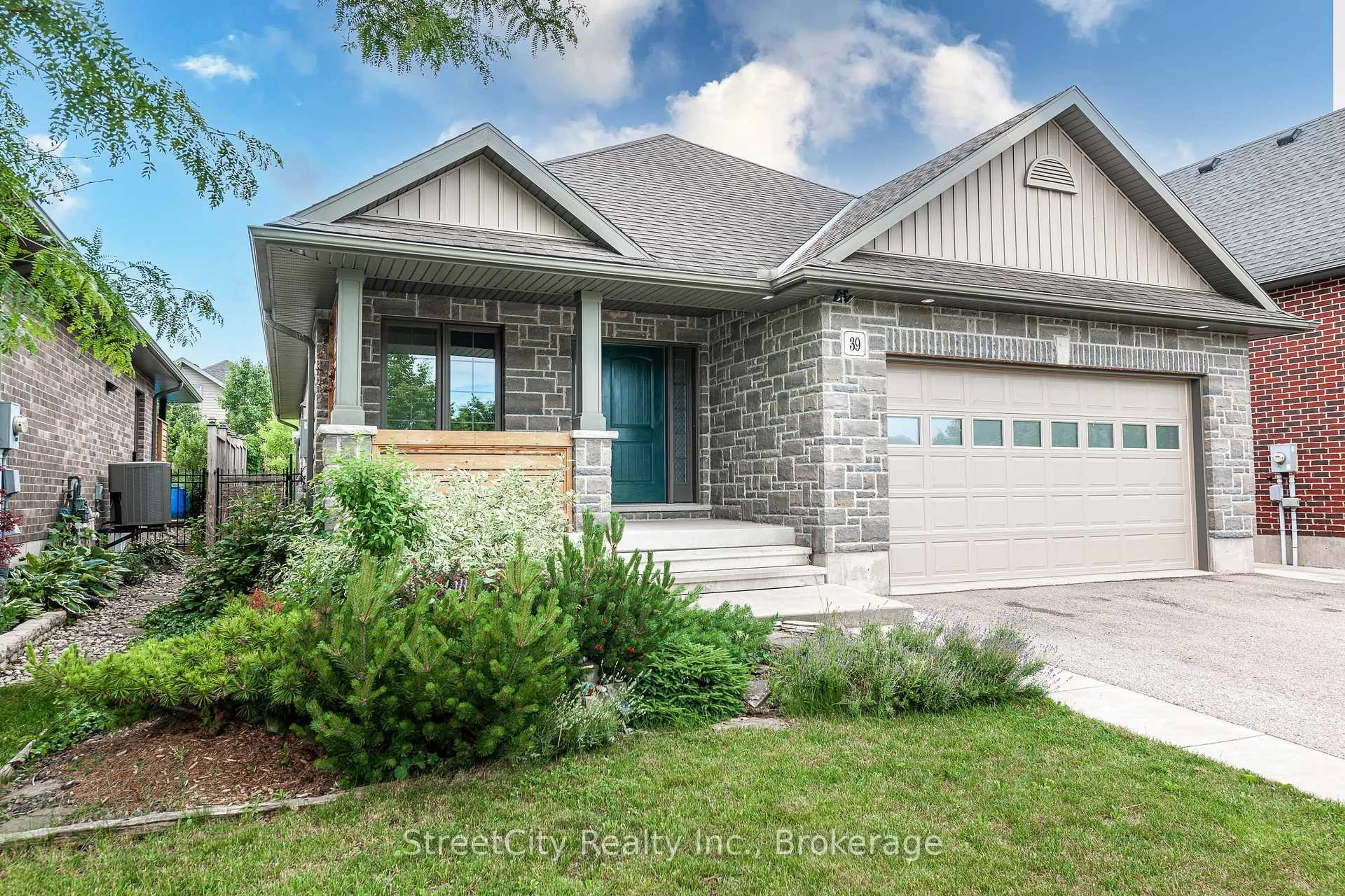 Home with brick exterior material, street for 39 Greenberg Pl, Stratford Ontario N5A 0A6