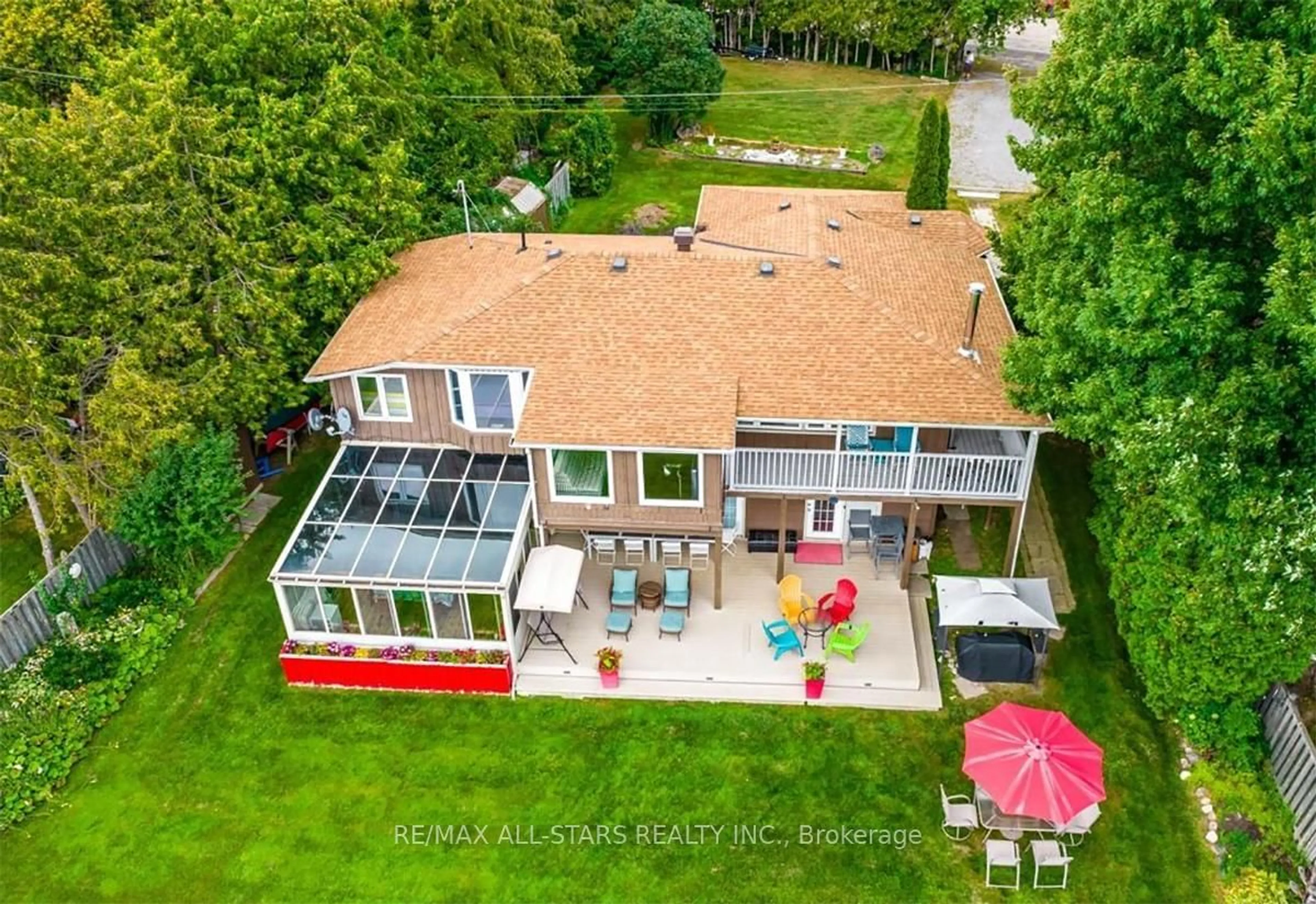 A pic from outside/outdoor area/front of a property/back of a property/a pic from drone, water/lake/river/ocean view for 81 Marsh Creek Rd, Kawartha Lakes Ontario K0M 2C0