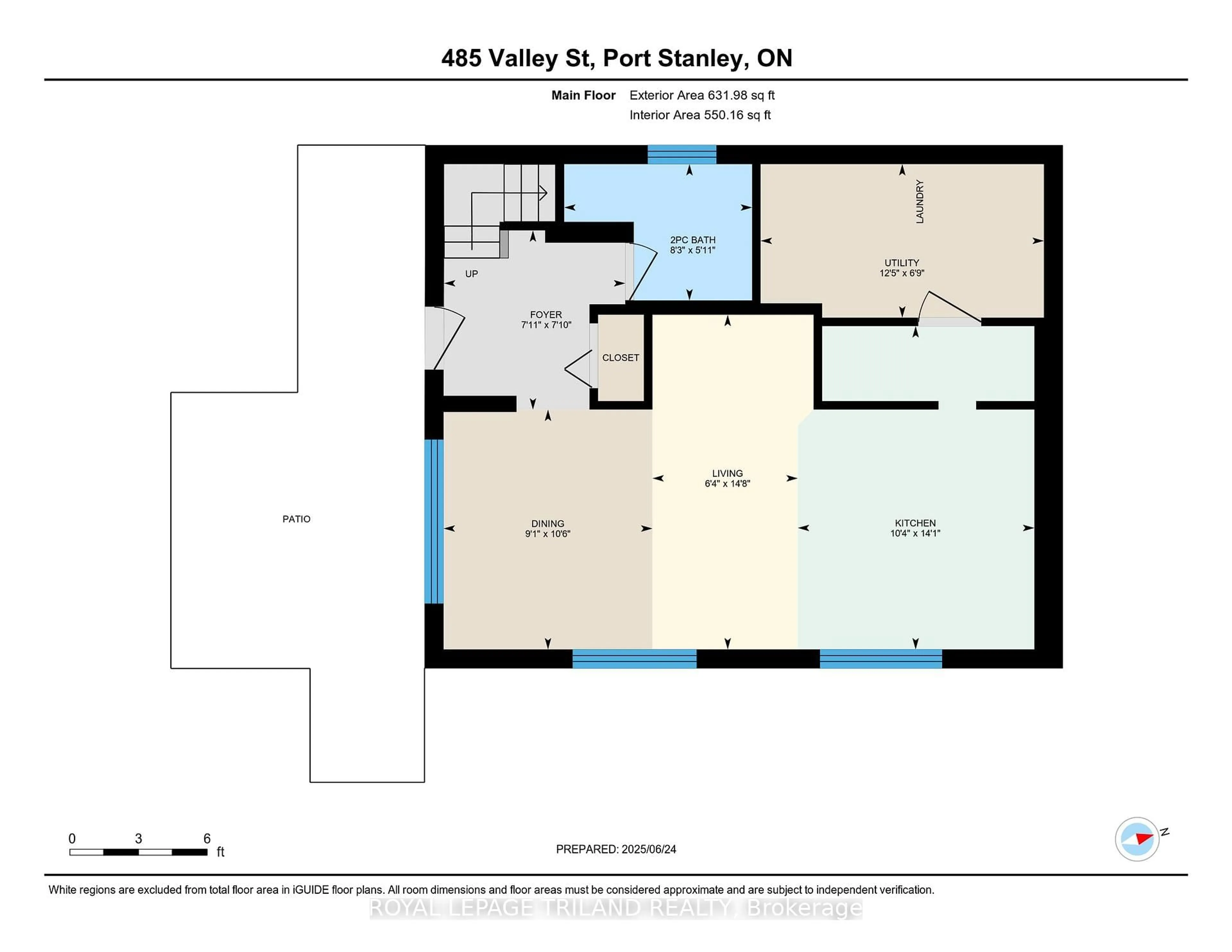 Floor plan for 485 Valley St, Central Elgin Ontario N5L 1G5