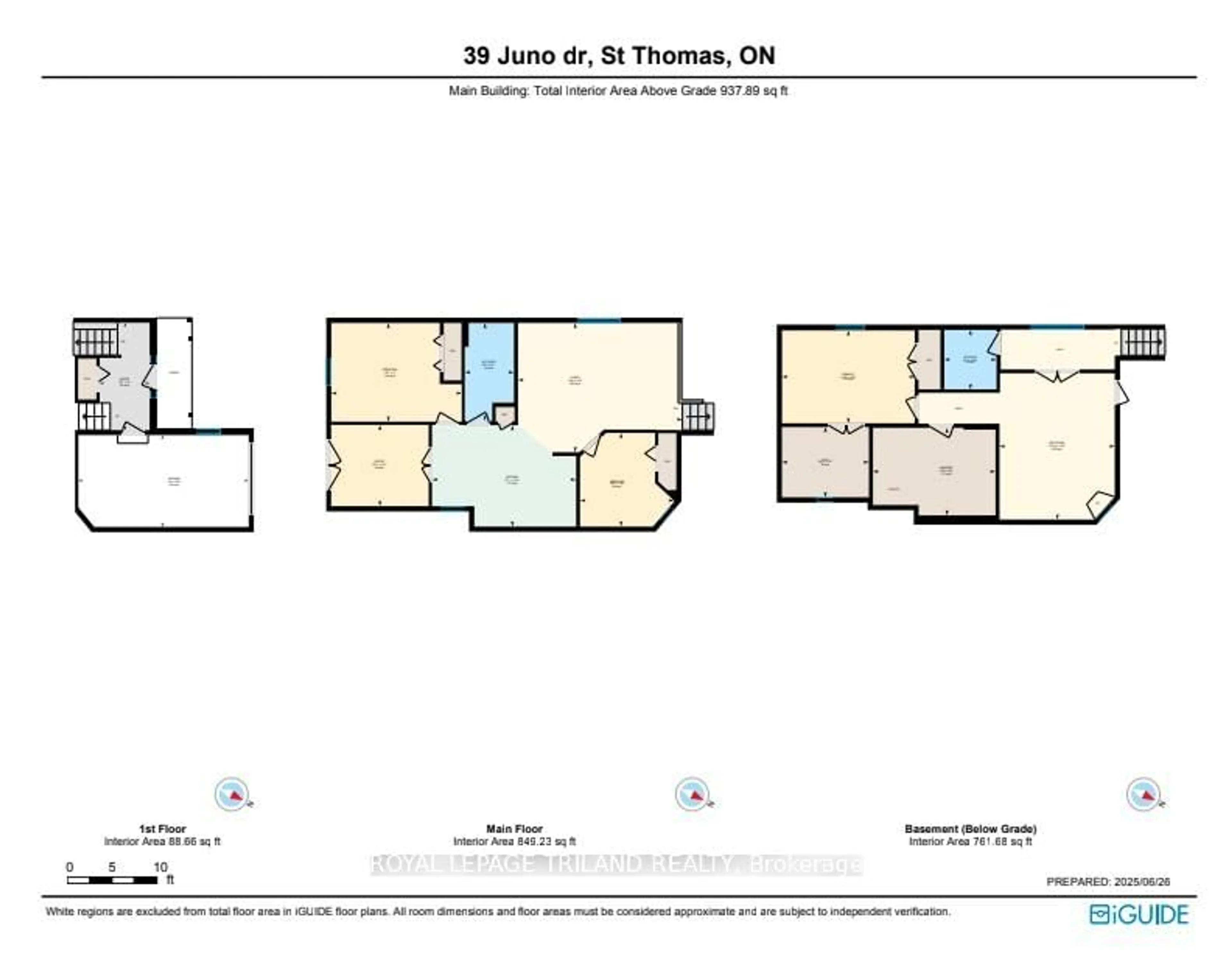 Floor plan for 39 Juno Dr, St. Thomas Ontario N5R 6E9