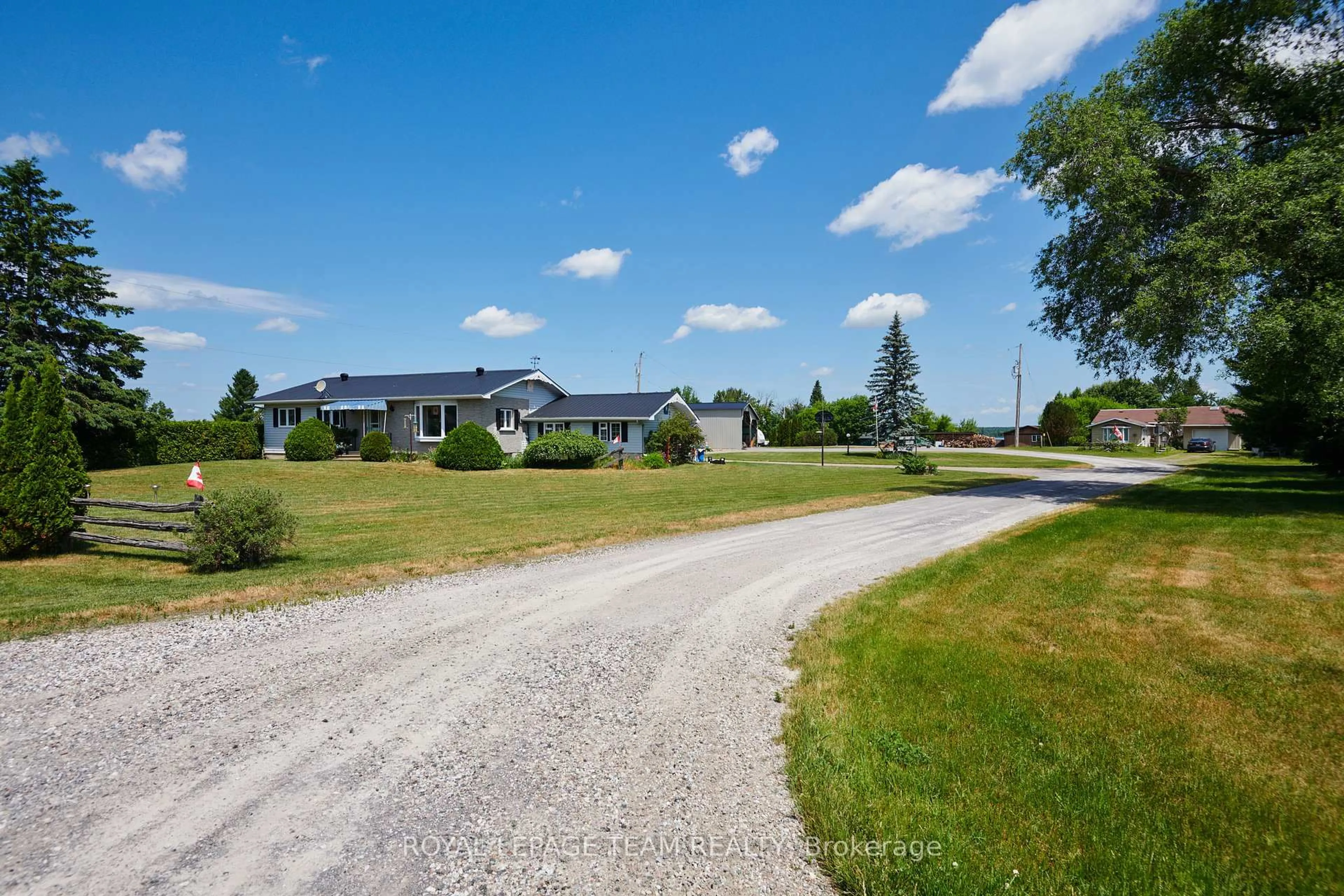 A pic from outside/outdoor area/front of a property/back of a property/a pic from drone, street for 9 Castleford Church Lane, Renfrew Ontario K7V 3Z8