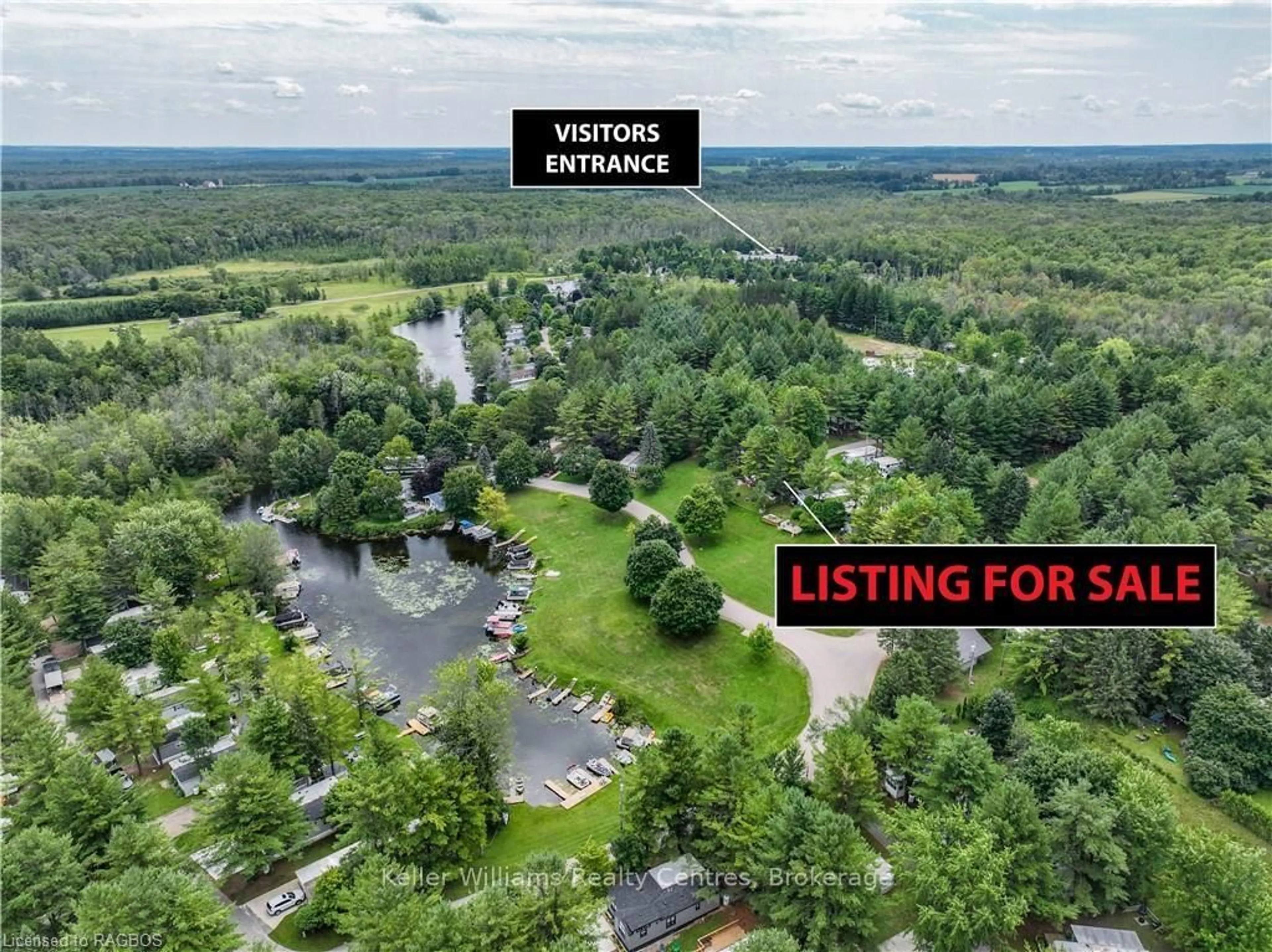 A pic from outside/outdoor area/front of a property/back of a property/a pic from drone, unknown for 13 SOUTHLINE Ave #P75, Huron-Kinloss Ontario N2Z 2X5