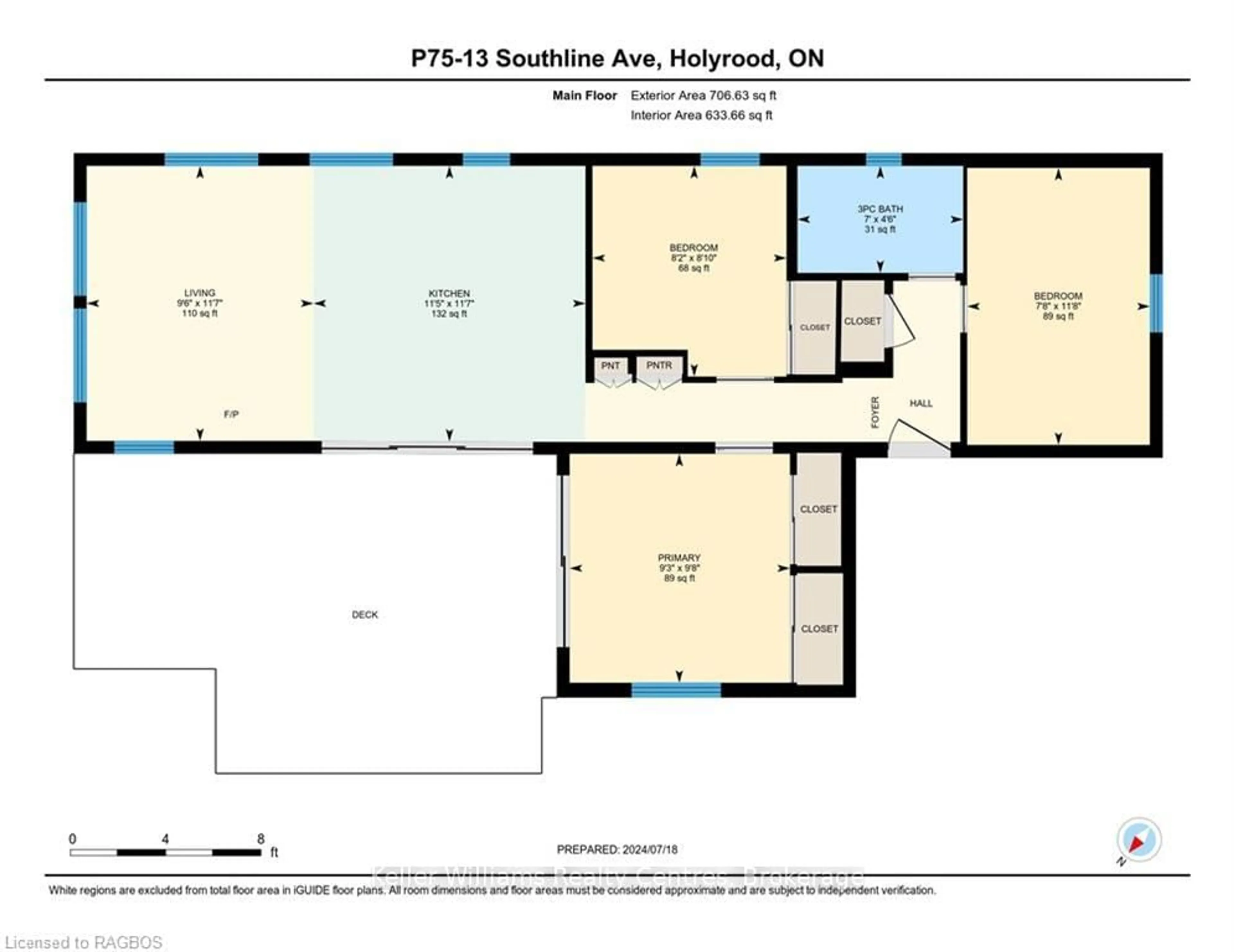 Floor plan for 13 SOUTHLINE Ave #P75, Huron-Kinloss Ontario N2Z 2X5
