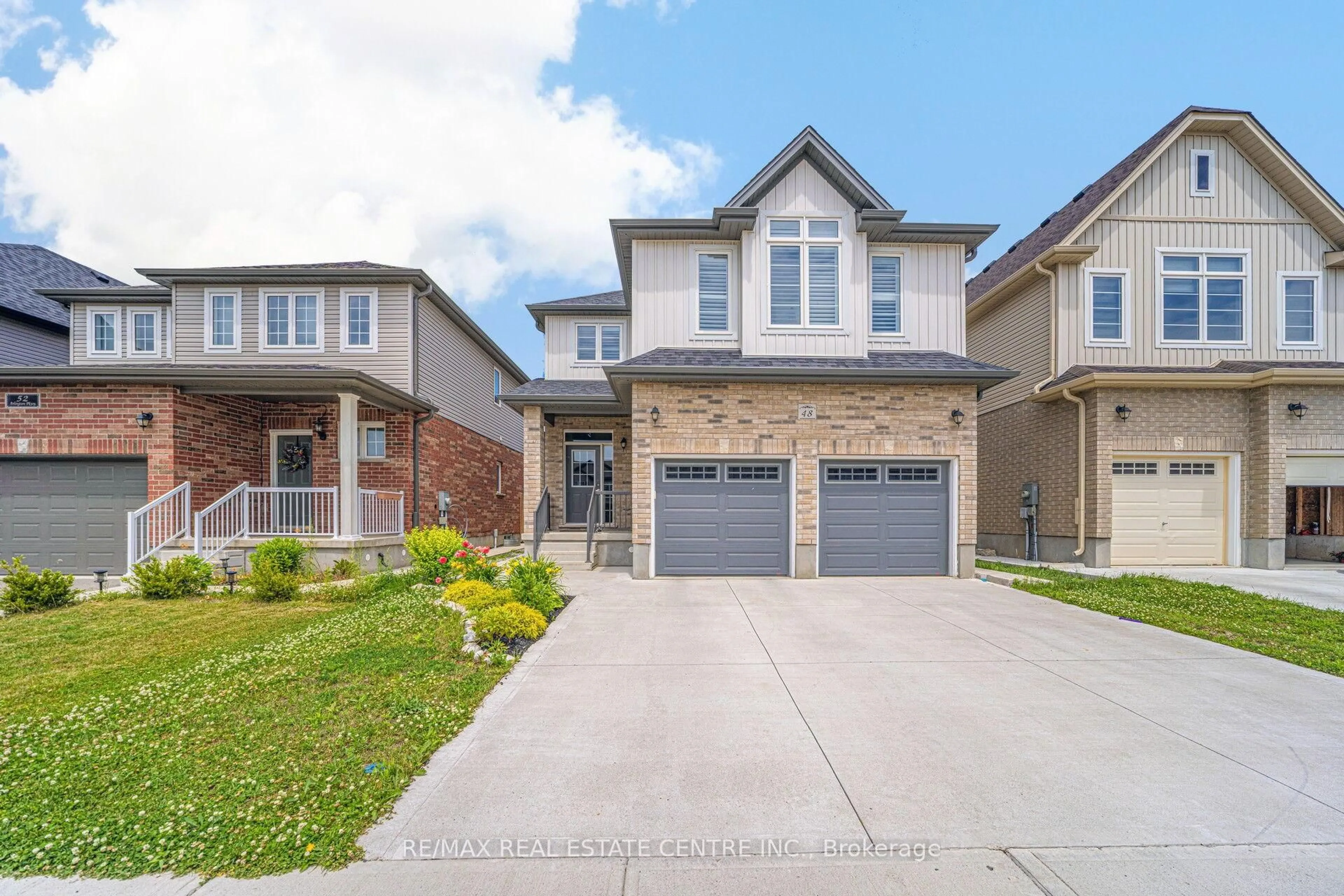Home with brick exterior material, street for 48 Arlington Pkwy, Brant Ontario N3L 0G2