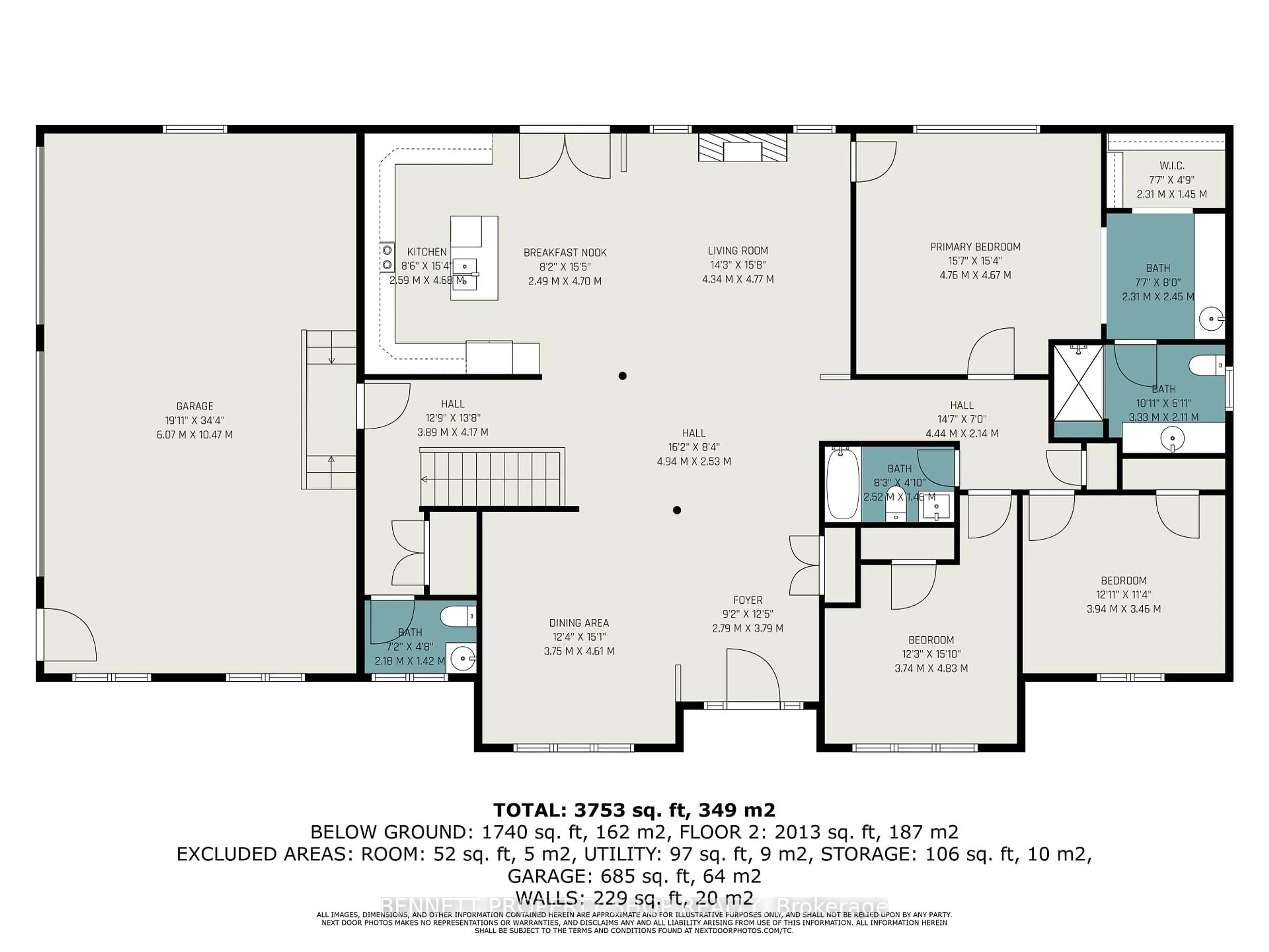 Floor plan for 6535 Empire Grove St, Ottawa Ontario K4P 1G6