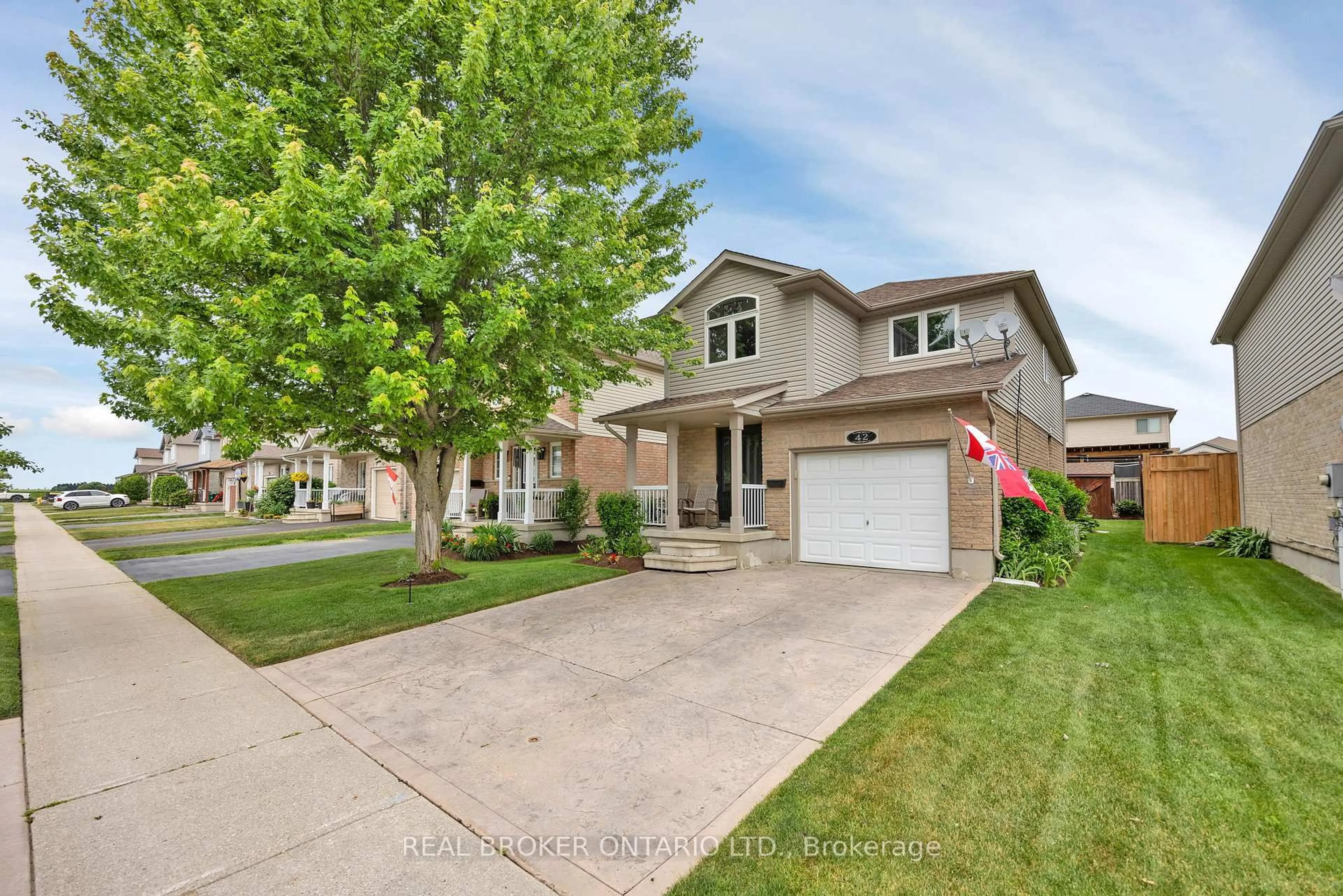 Home with brick exterior material, street for 42 Brookmead St, Woolwich Ontario N3B 3L8